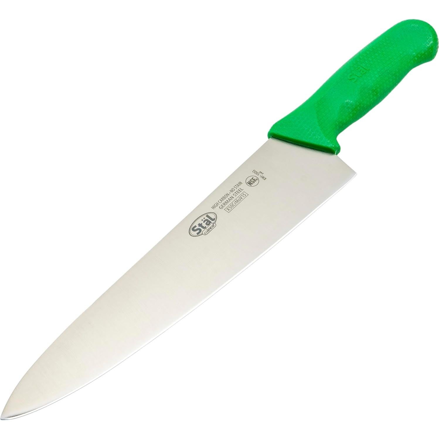 Cuchillo de Chef Winco KWP-100G 25.4 cm Acero Alemán Verde
