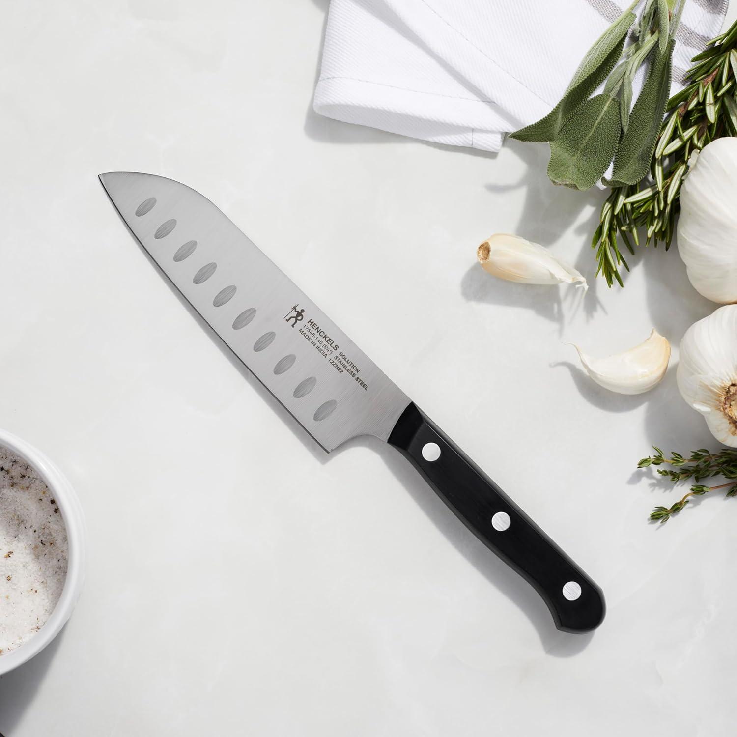 Cuchillo Santoku HENCKELS 14 cm Acero Inoxidable Negro