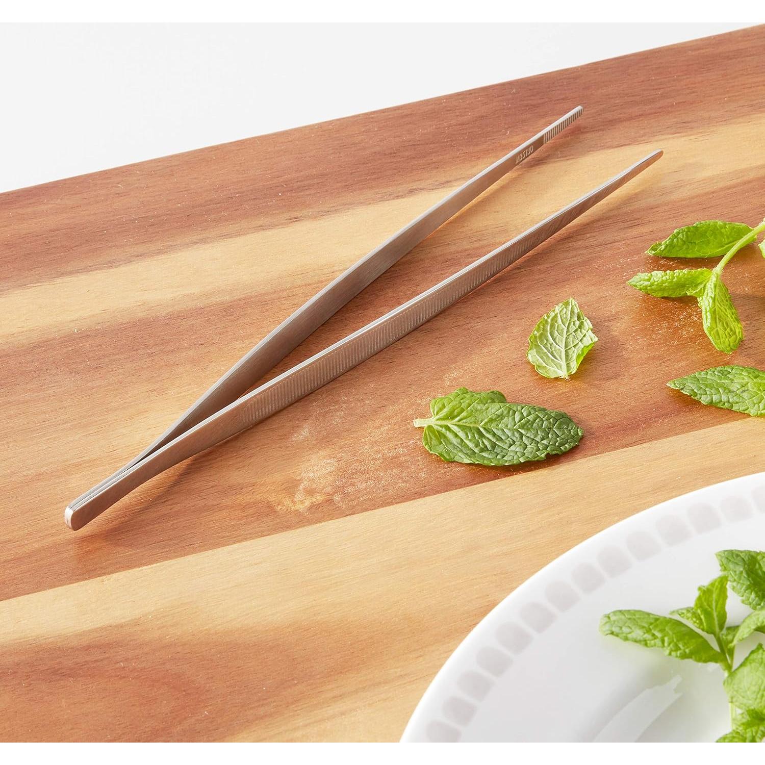 Pinzas de Chef Mercer Culinary Acero Inoxidable 23.7 cm Punta Recta