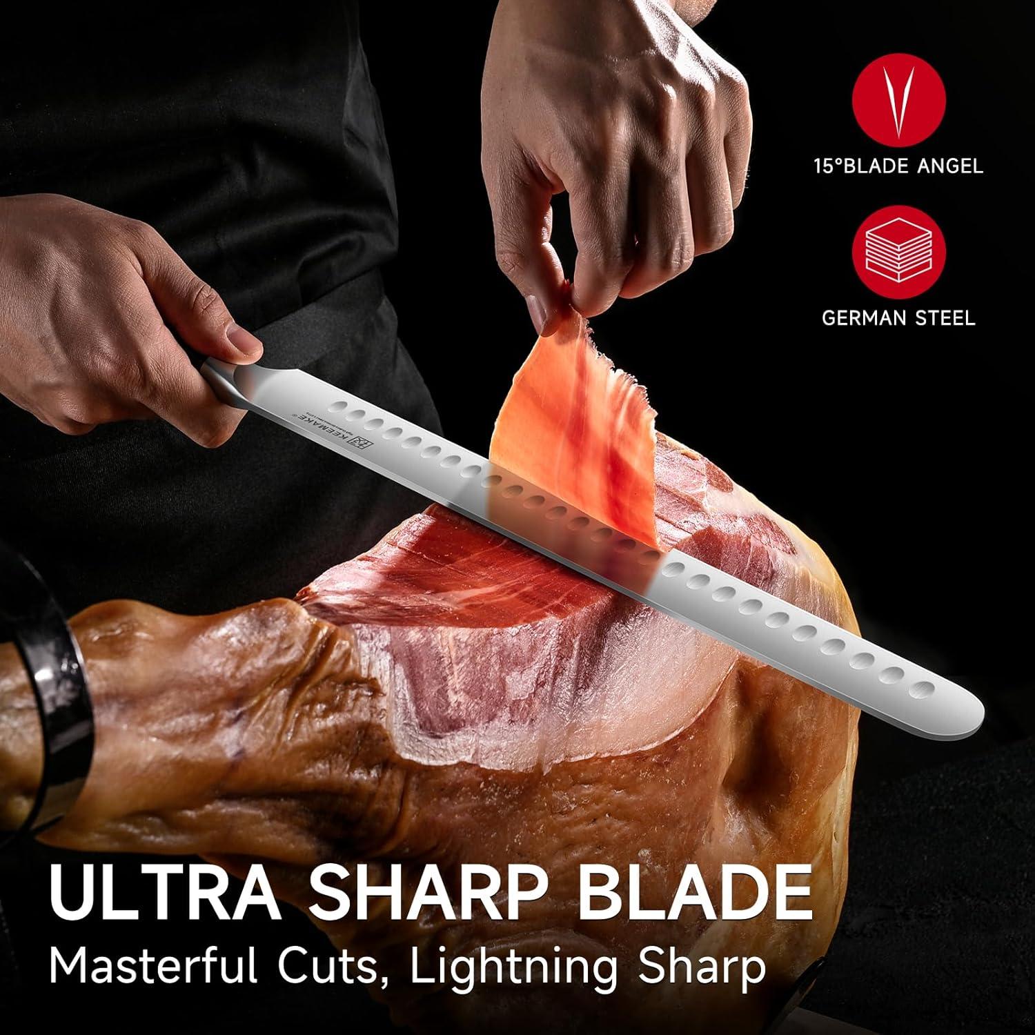 Cuchillo de Tallar KEEMAKE 30 cm Acero Alemán Mango Ergonómico