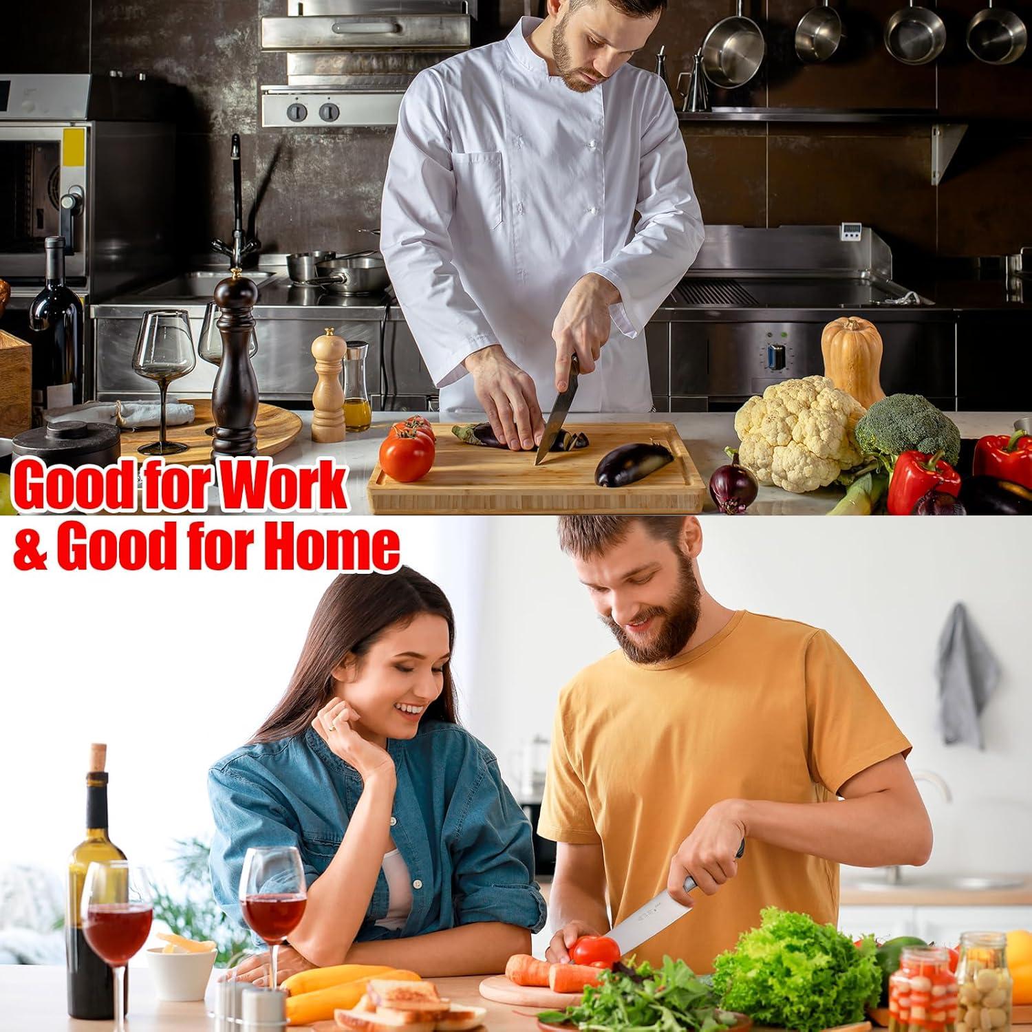 Cuchillo de Chef Japonés Sumteene 24.1 cm Mango Ergonómico