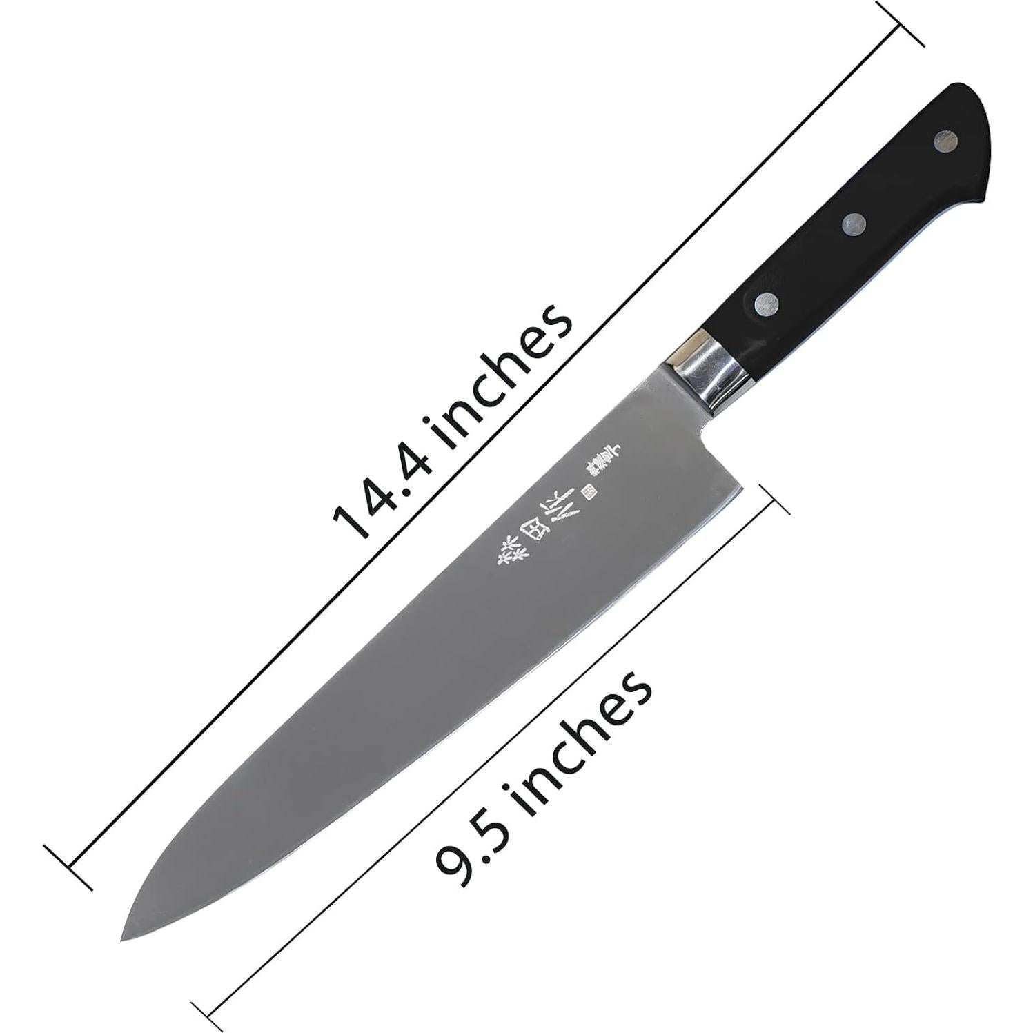 Cuchillo de Chef Japonés Sumteene 24.1 cm Mango Ergonómico