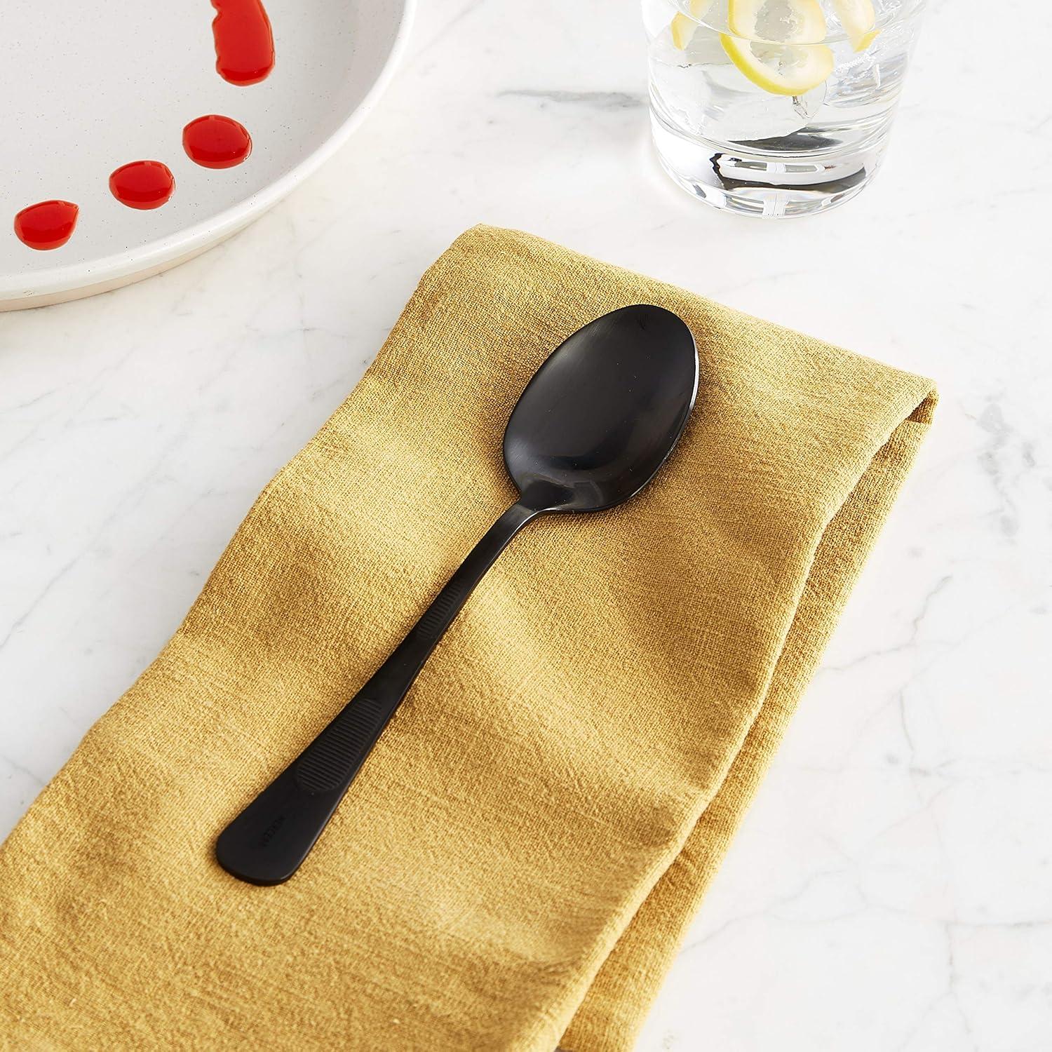 Cuchara de Plating Mercer Culinary Acero Inoxidable 20 cm Negro