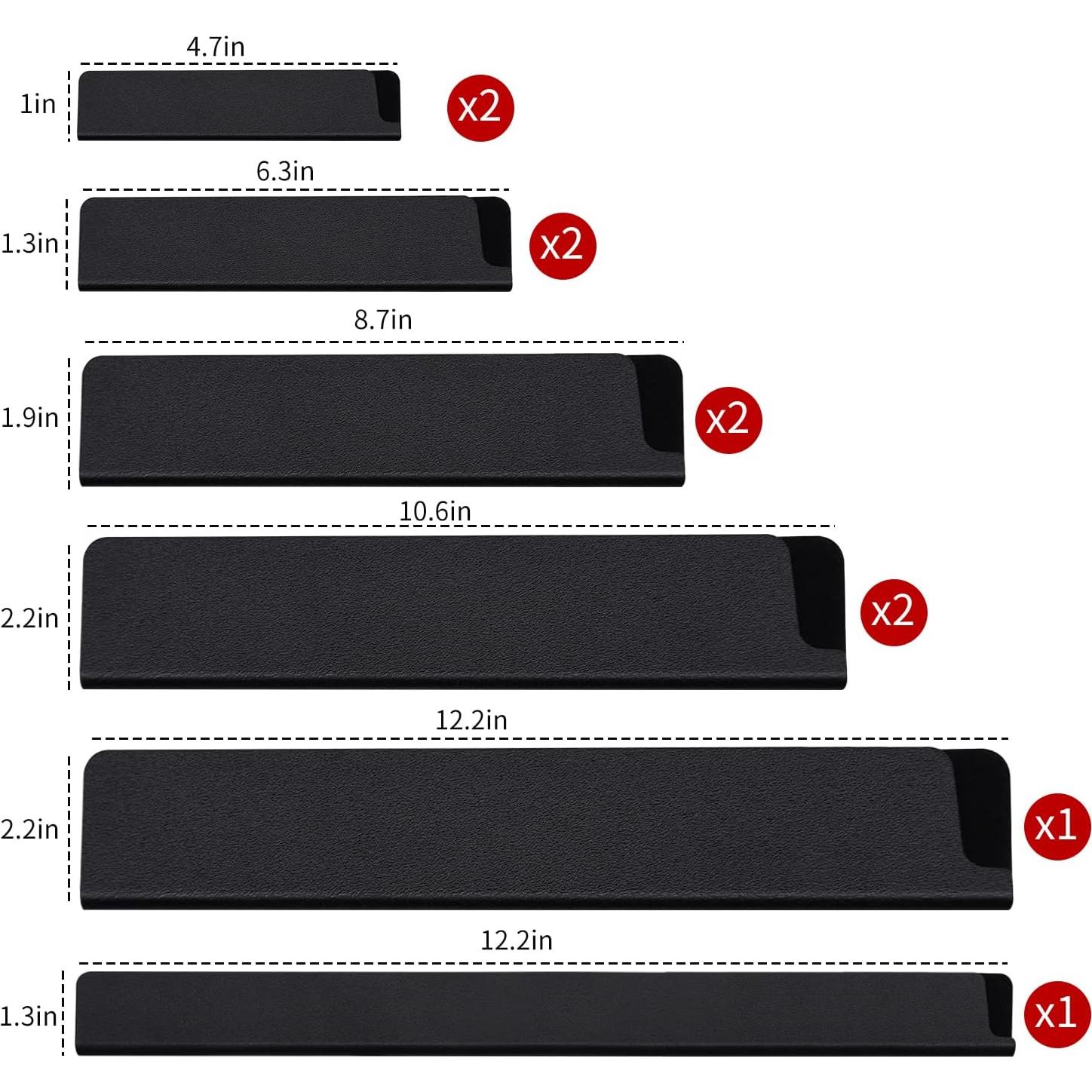 Juego de 10 protectores de cuchillo universal ABS sin BPA