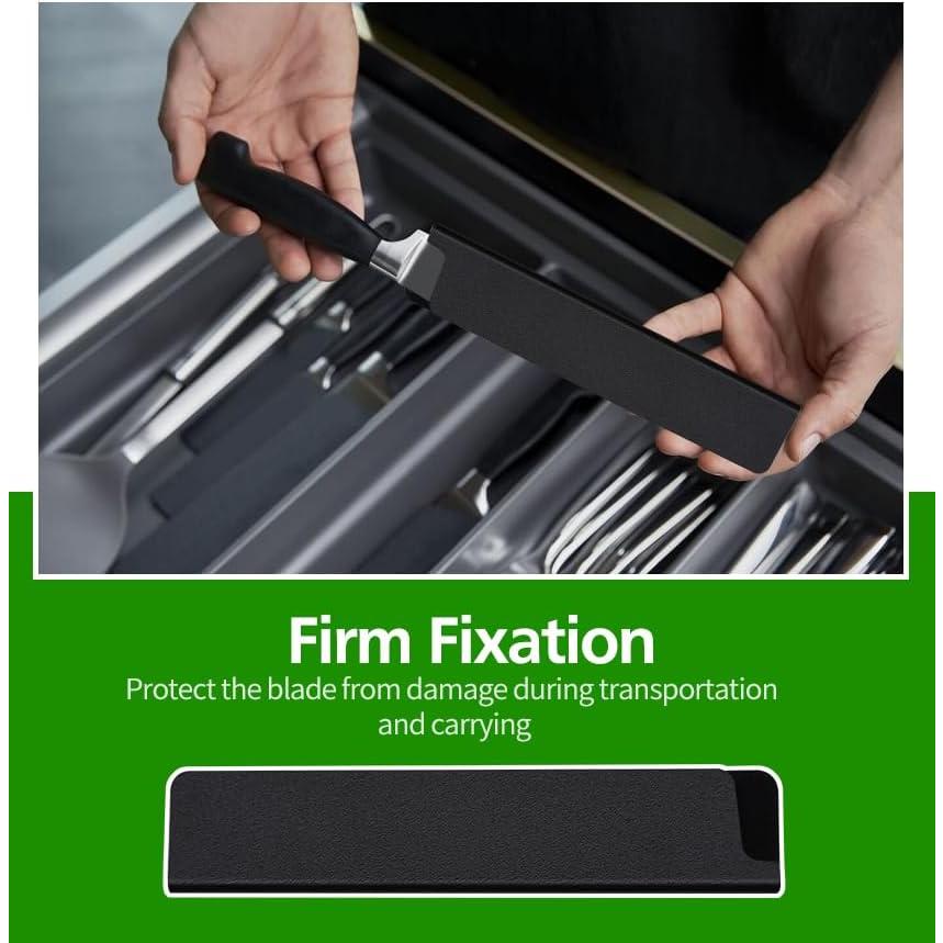 Juego de 10 protectores de cuchillo universal ABS sin BPA