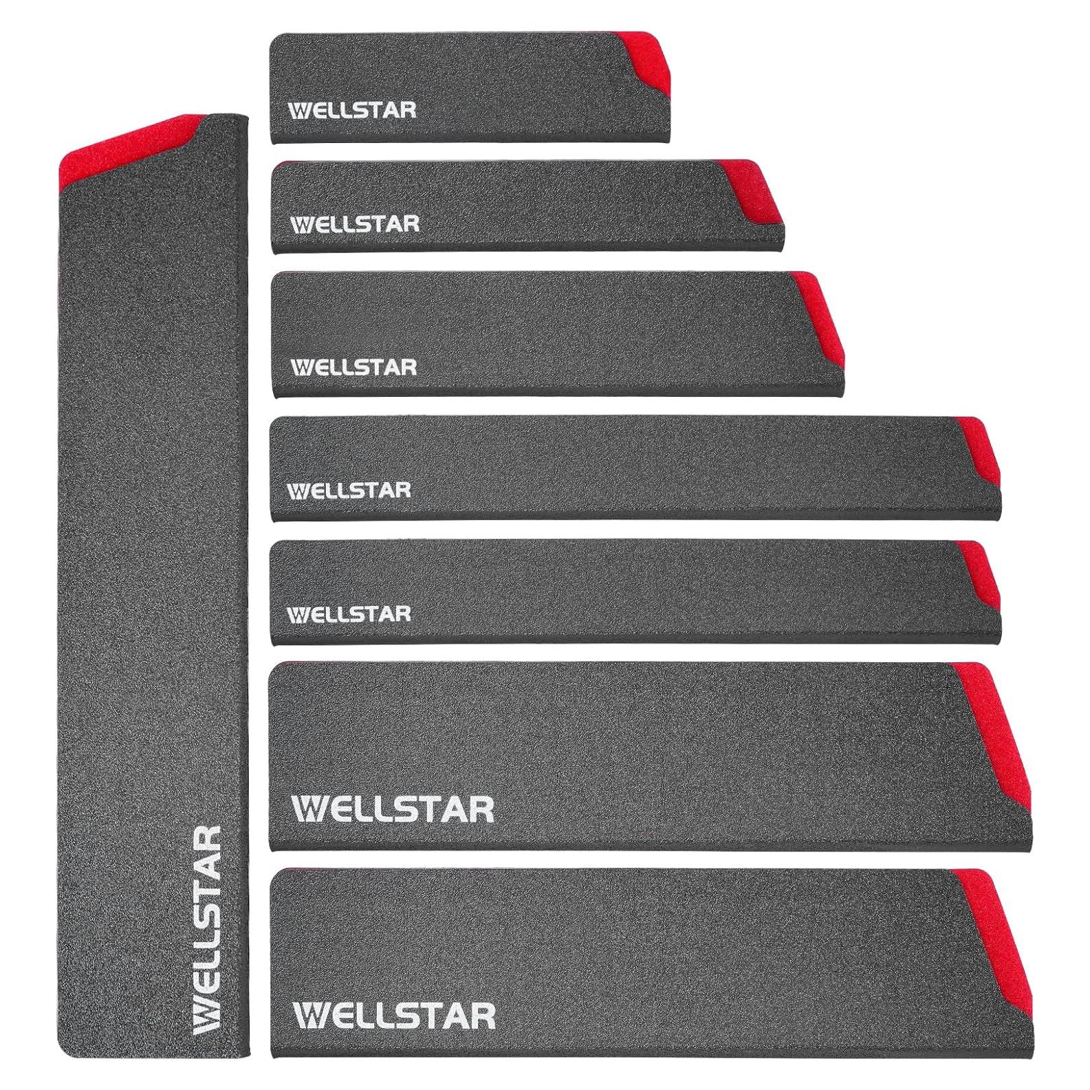 Juego de 8 Protectores de Cuchillos WELLSTAR - ABS Libre de BPA