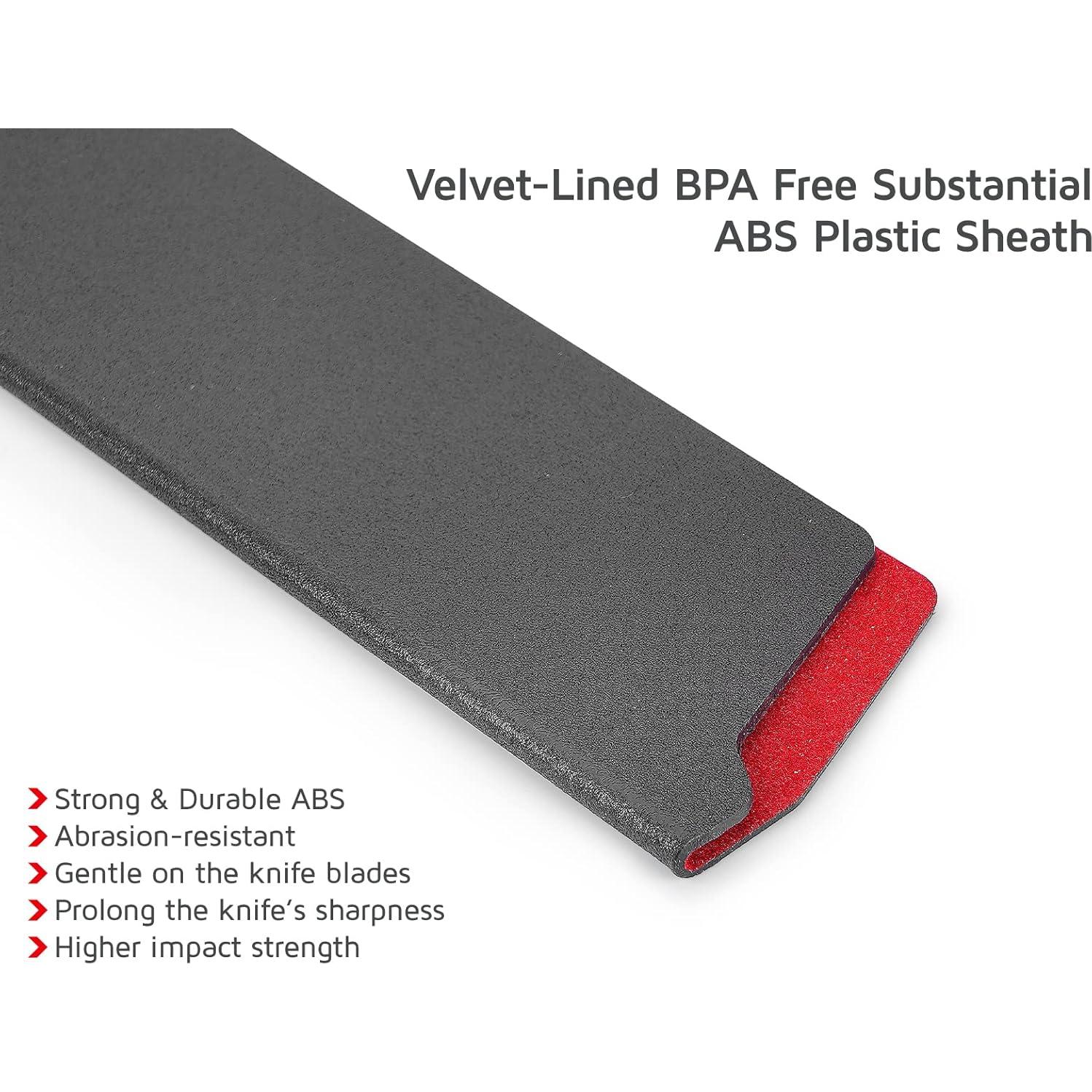 Juego de 8 Protectores de Cuchillos WELLSTAR - ABS Libre de BPA