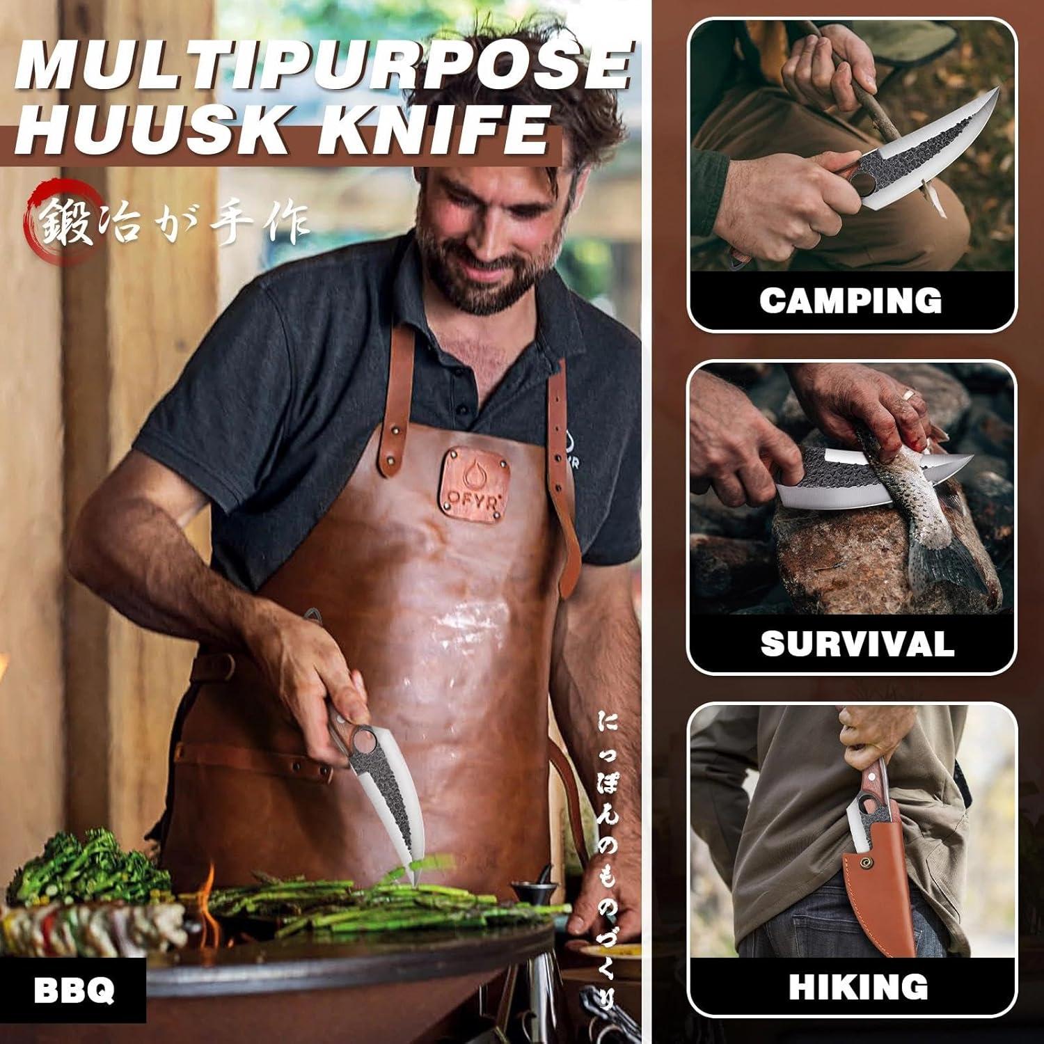 Set de Cuchillos de Cocina ROCOCO 3PCS - Chef, Cleaver, Viking