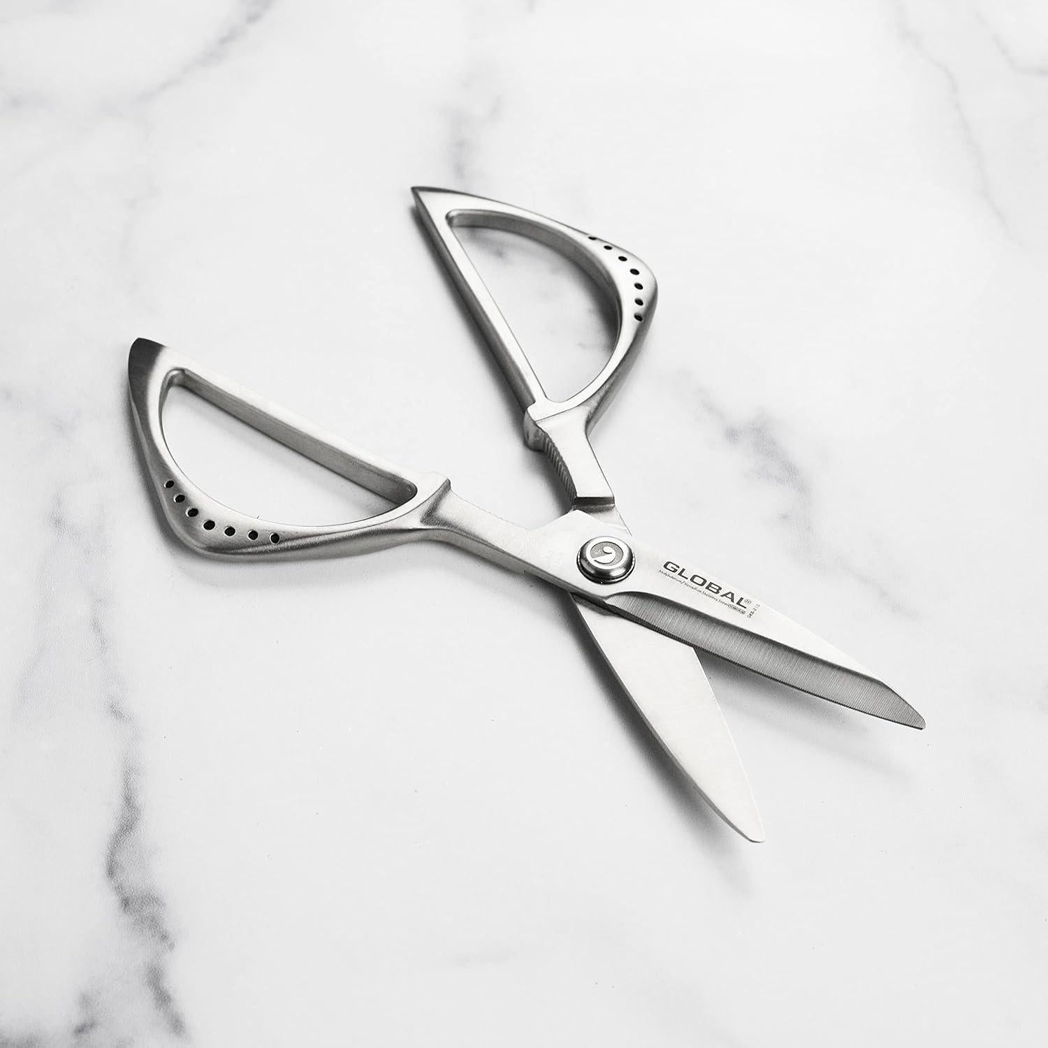 Juego de cuchillos Global 8 piezas con bloque de nogal oscuro