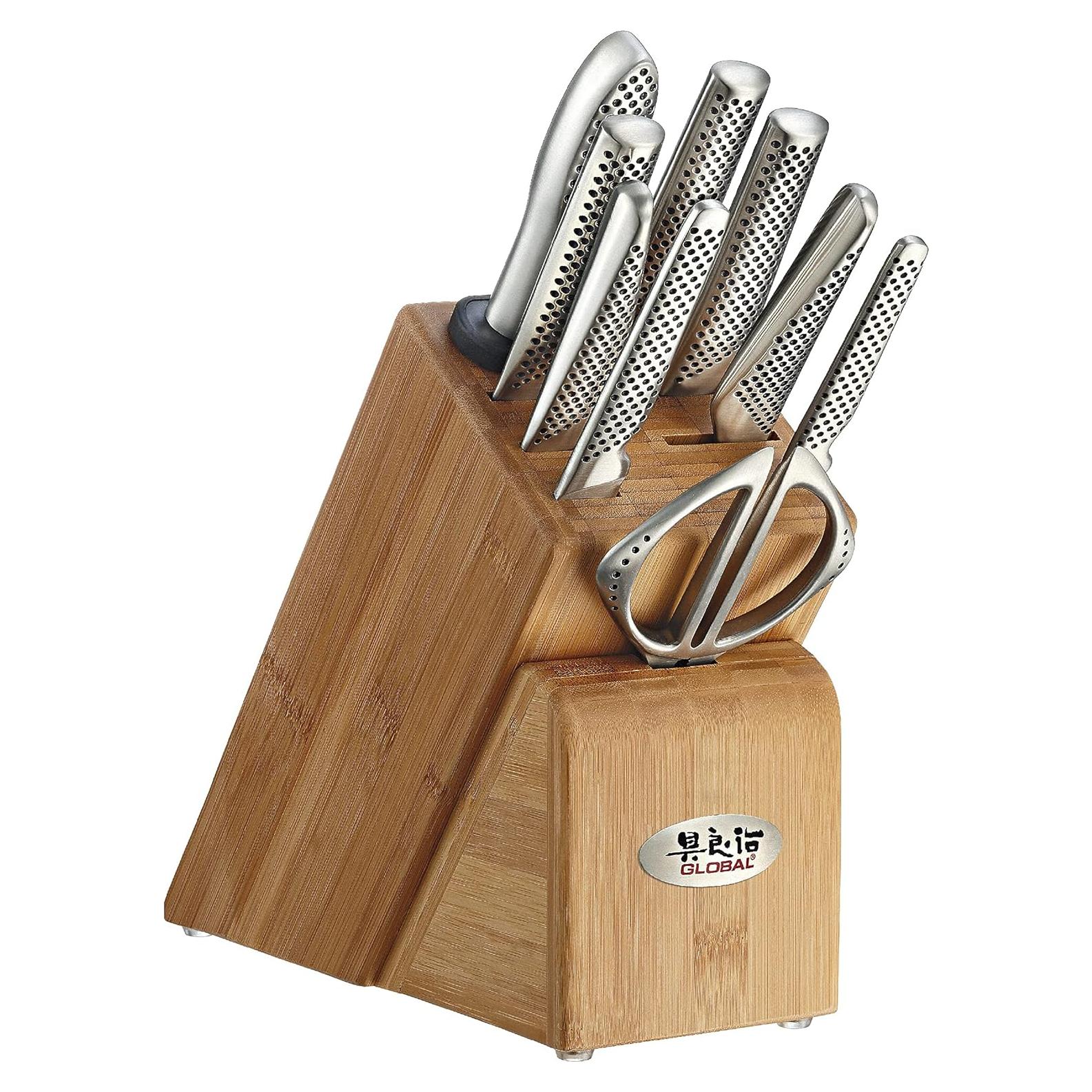 Juego de Cuchillos Global de 10 Piezas - Acero Inoxidable Japonés