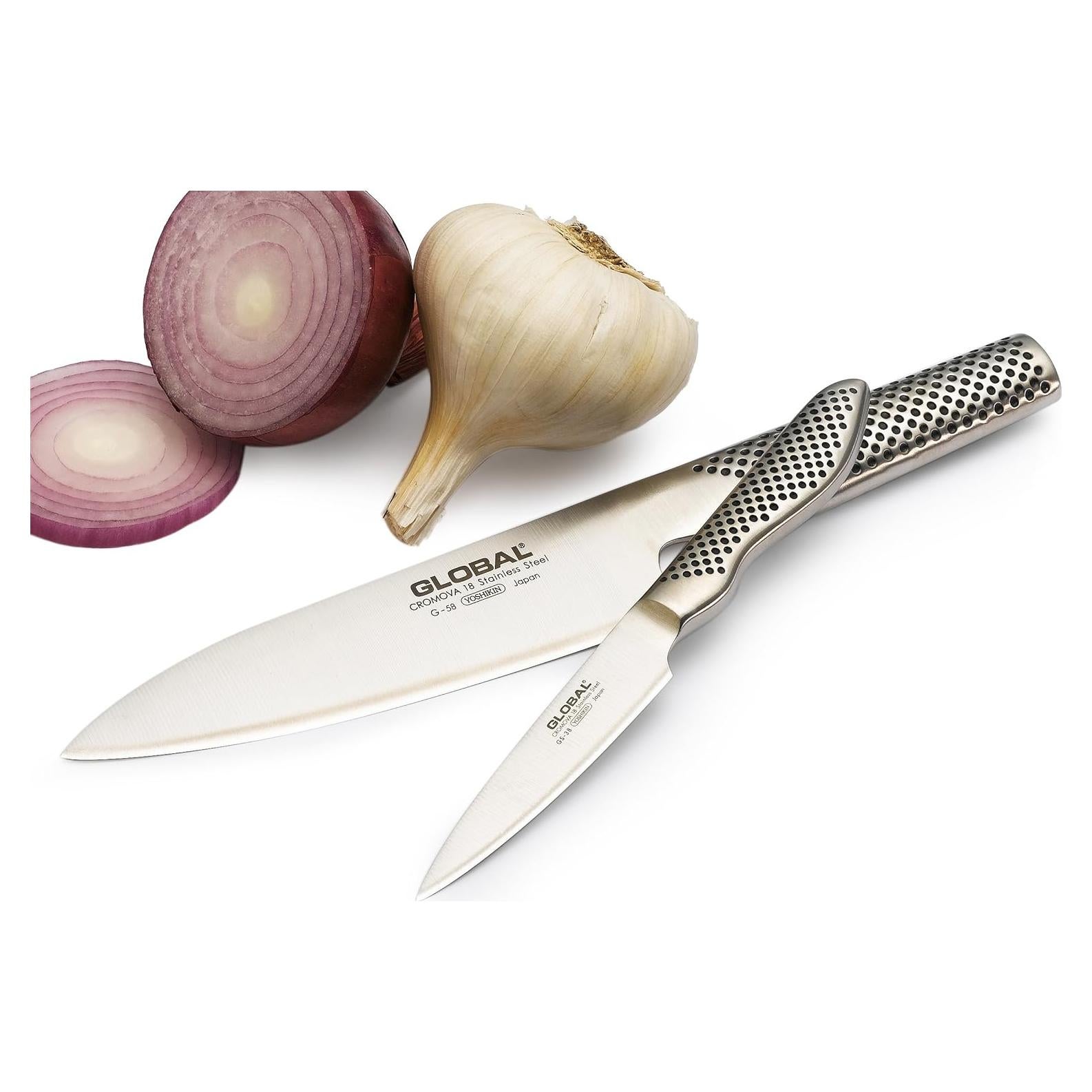 Juego de Cuchillos Global G-5838 de 2 Piezas - Acero Inoxidable