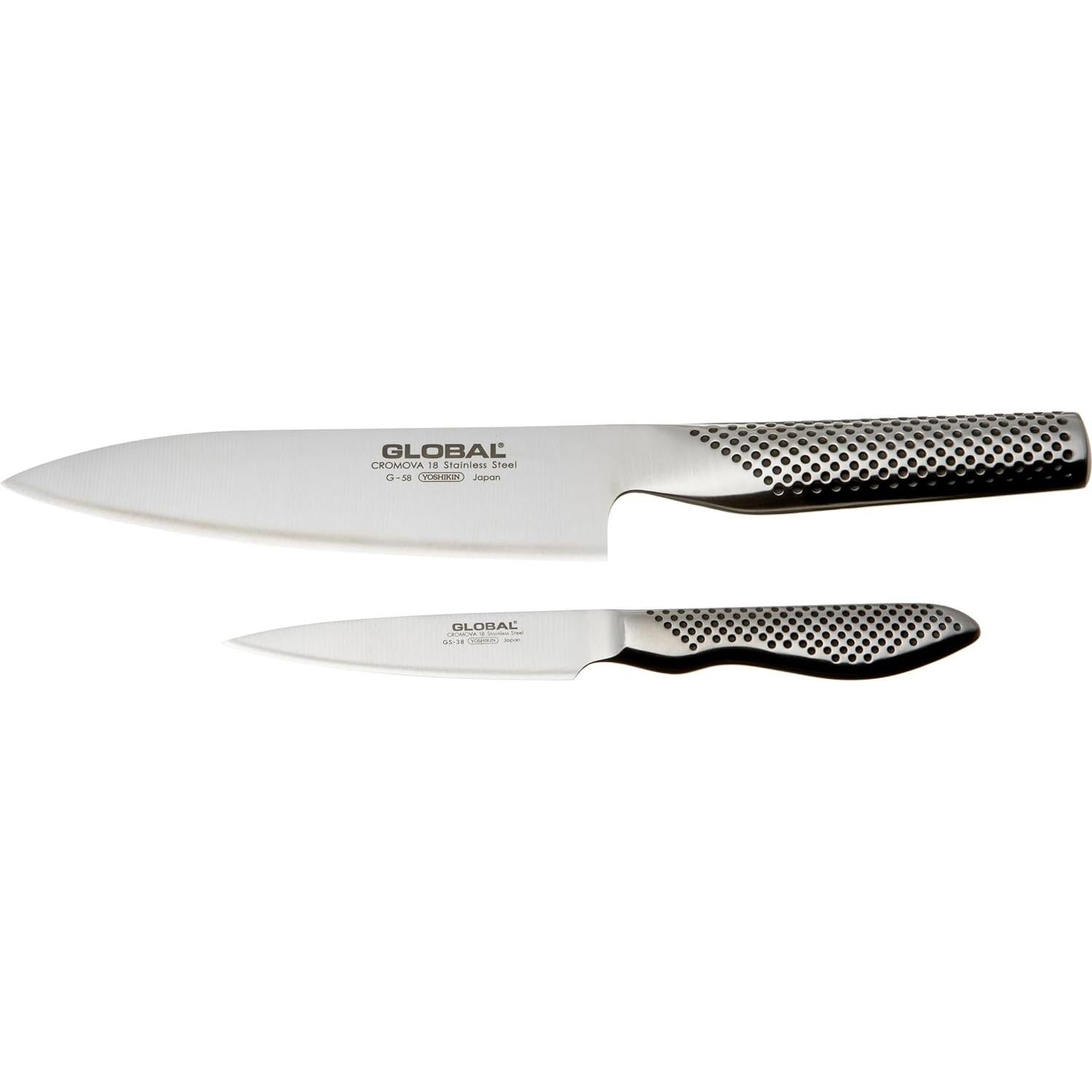 Juego de Cuchillos Global G-5838 de 2 Piezas - Acero Inoxidable
