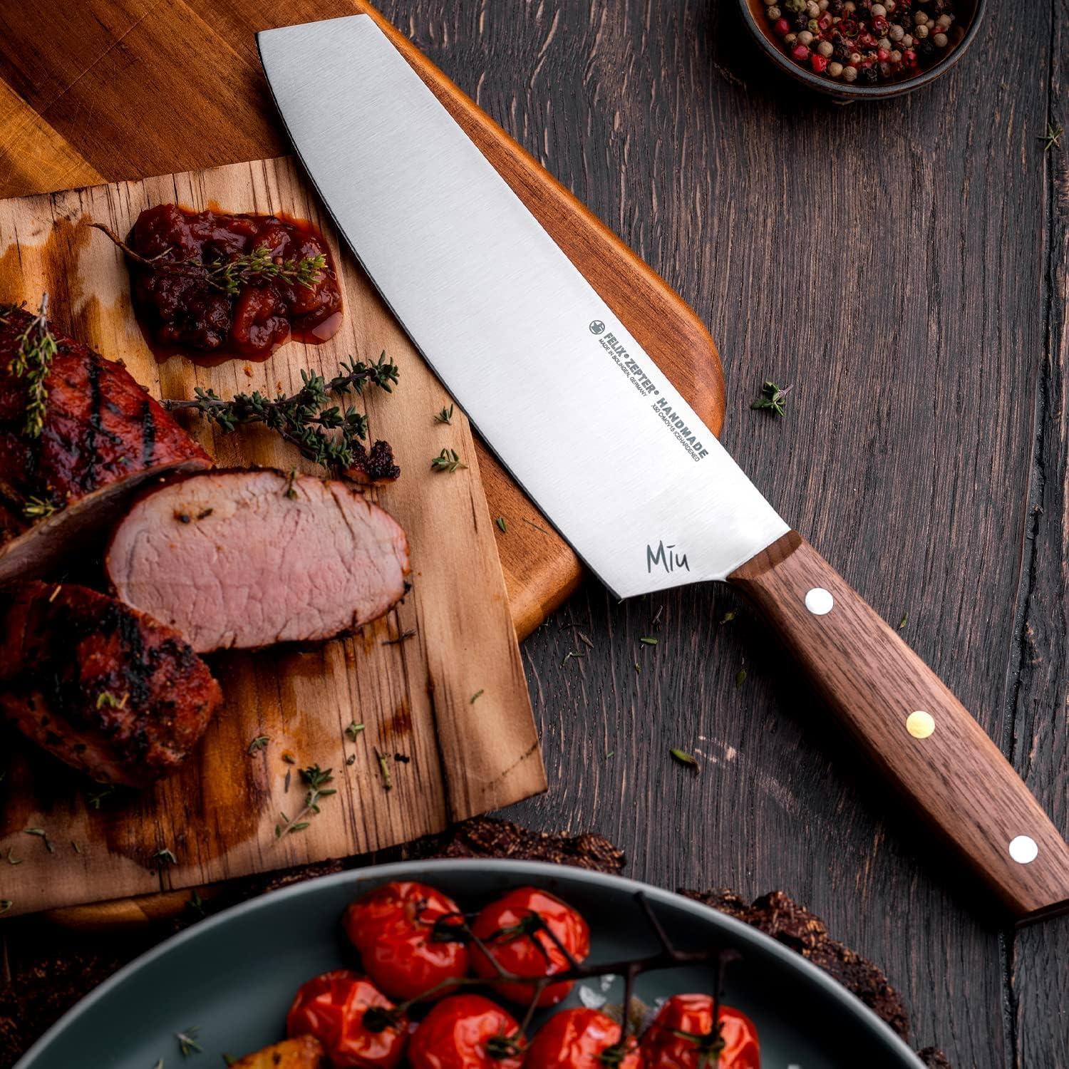 Cuchillo de Chef Felix Zepter MIU 20 cm Acero Solingen Nogal