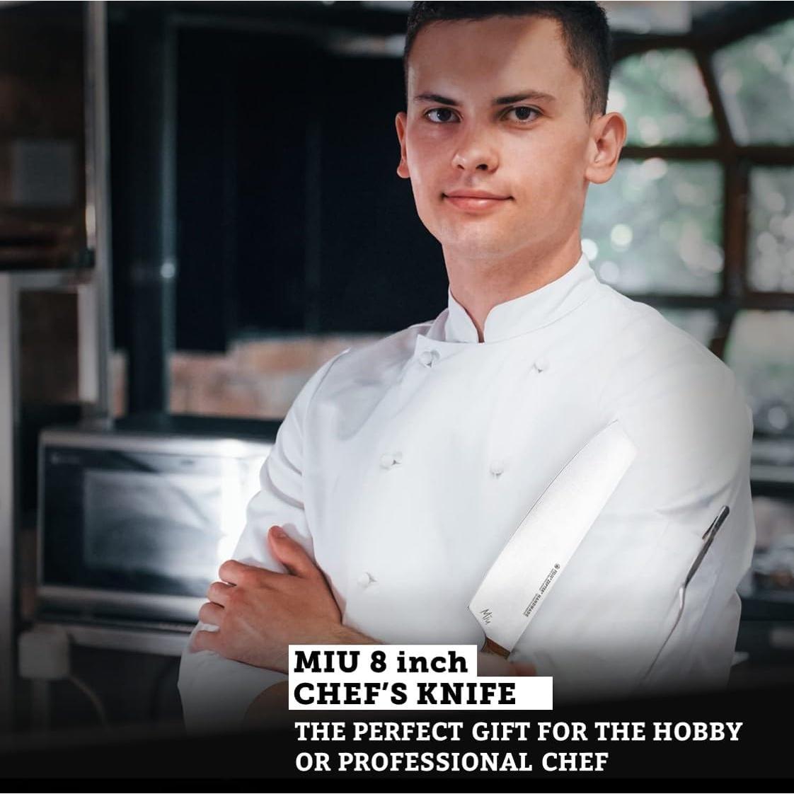 Cuchillo de Chef Felix Zepter MIU 20 cm Acero Solingen Nogal