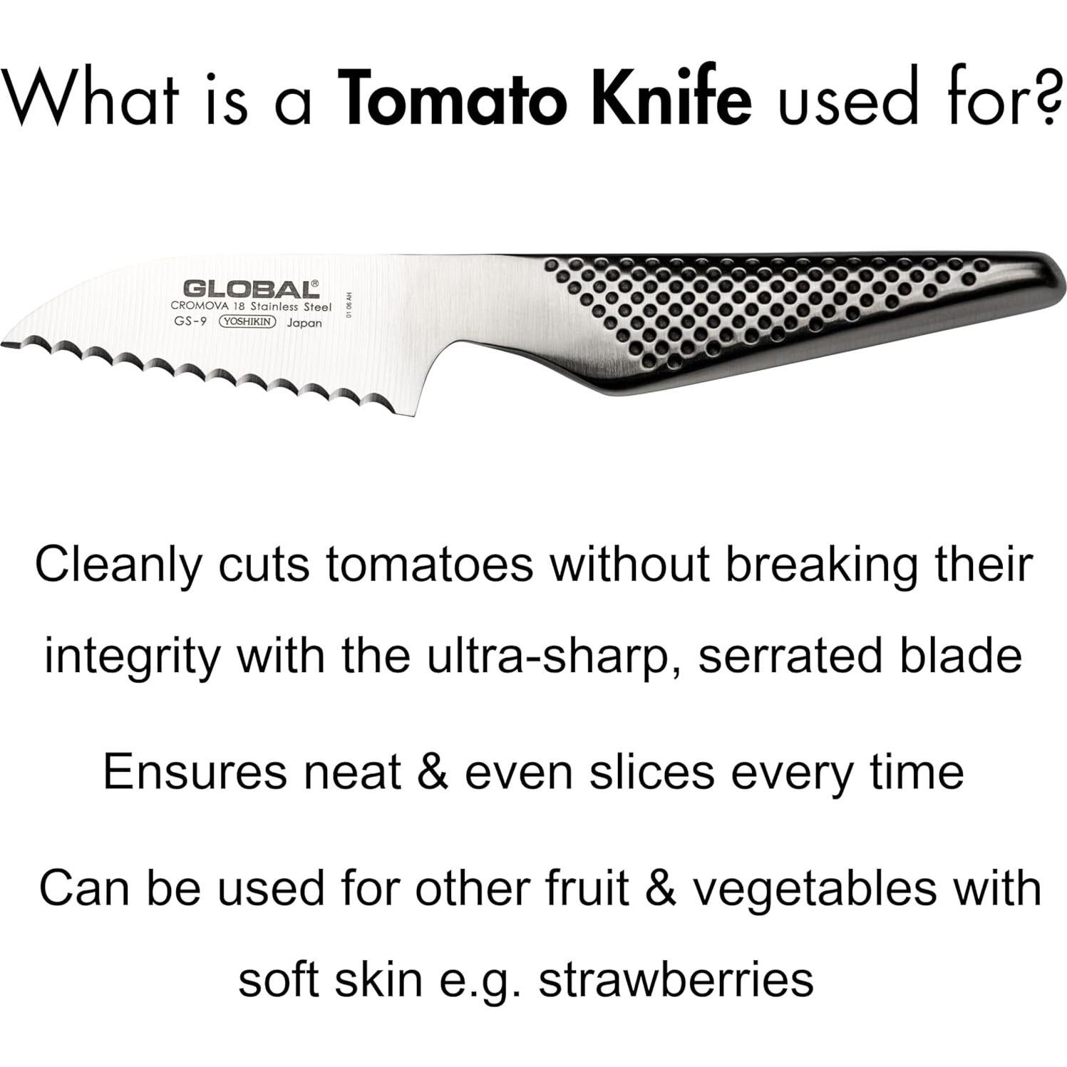 Cuchillo para Tomate Global GS-9 - Acero Inoxidable 7.62 cm