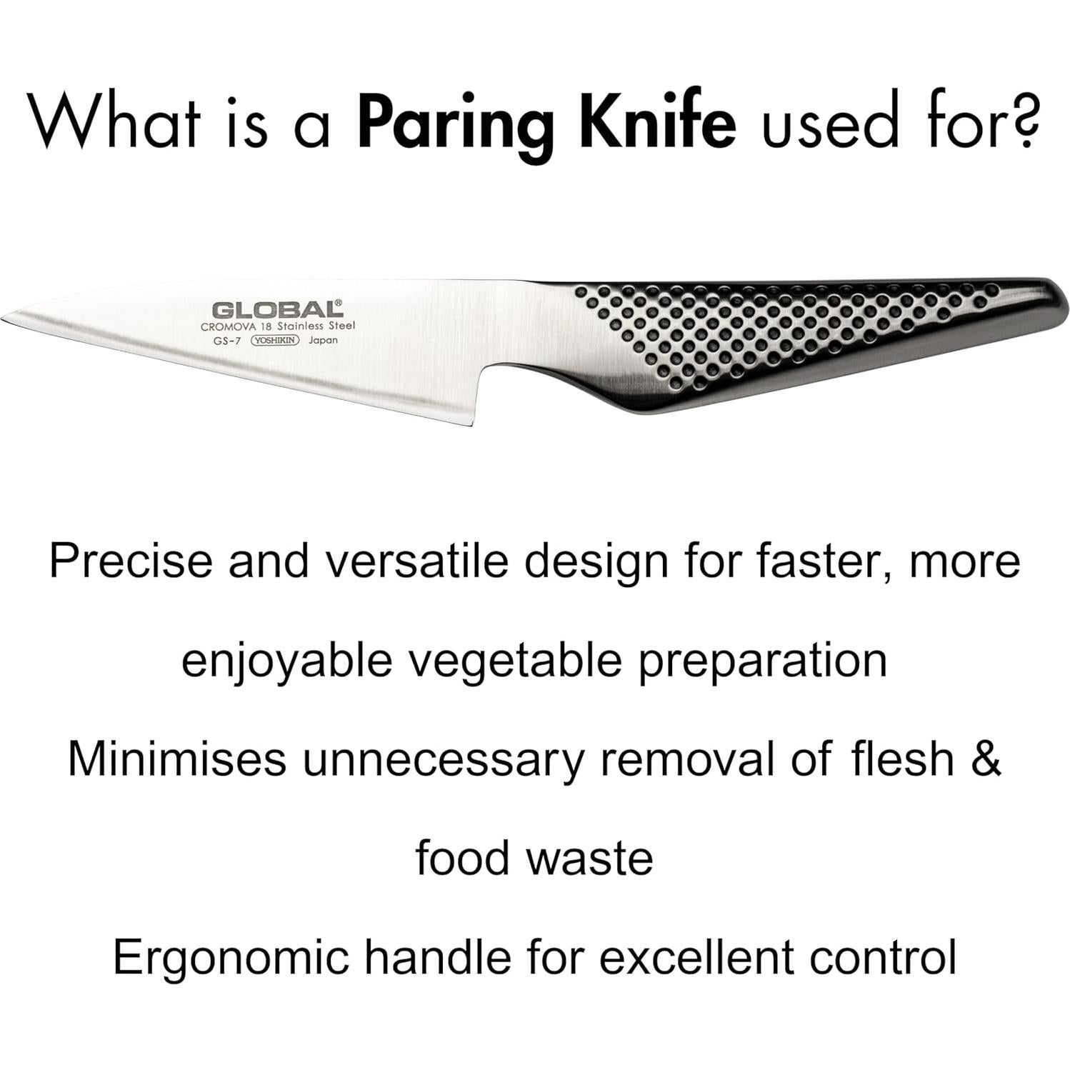 Cuchillo de Pelar Global GS-7 10.16 cm Acero Inoxidable Japonés
