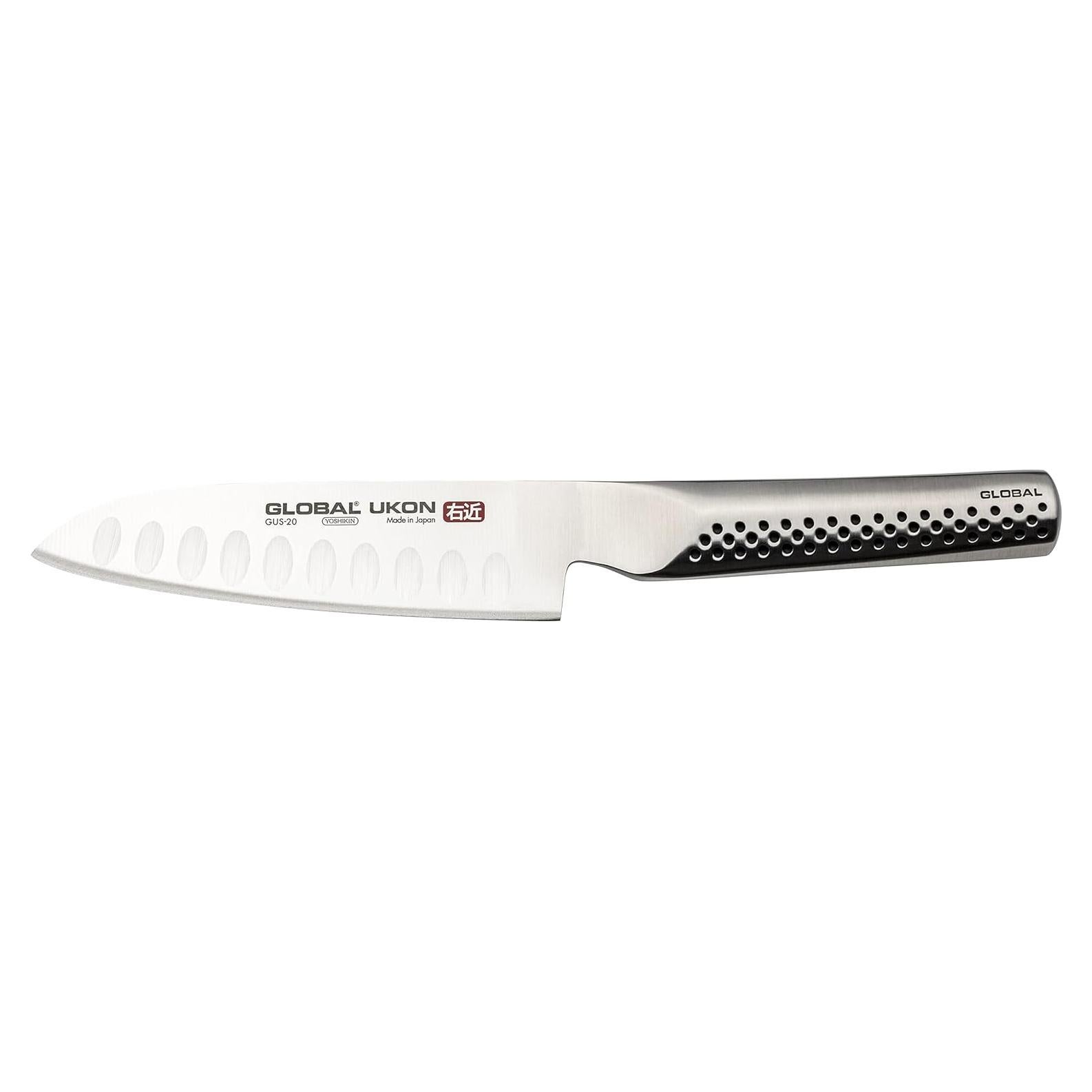 Cuchillo Santoku Global Ukon GUS-20 de 12.7 cm filo hueco