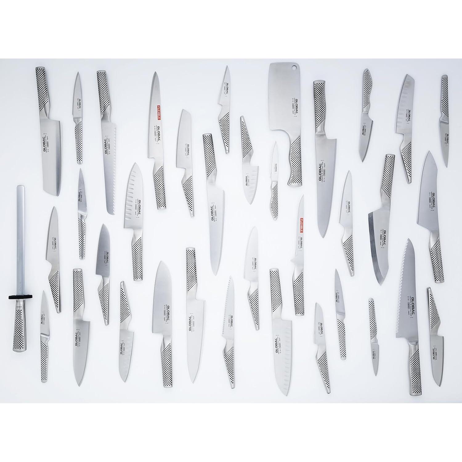 Set de Cuchillos Global: Chef 15.24 cm, Utilitario 15.24 cm, Pelar 7.62 cm