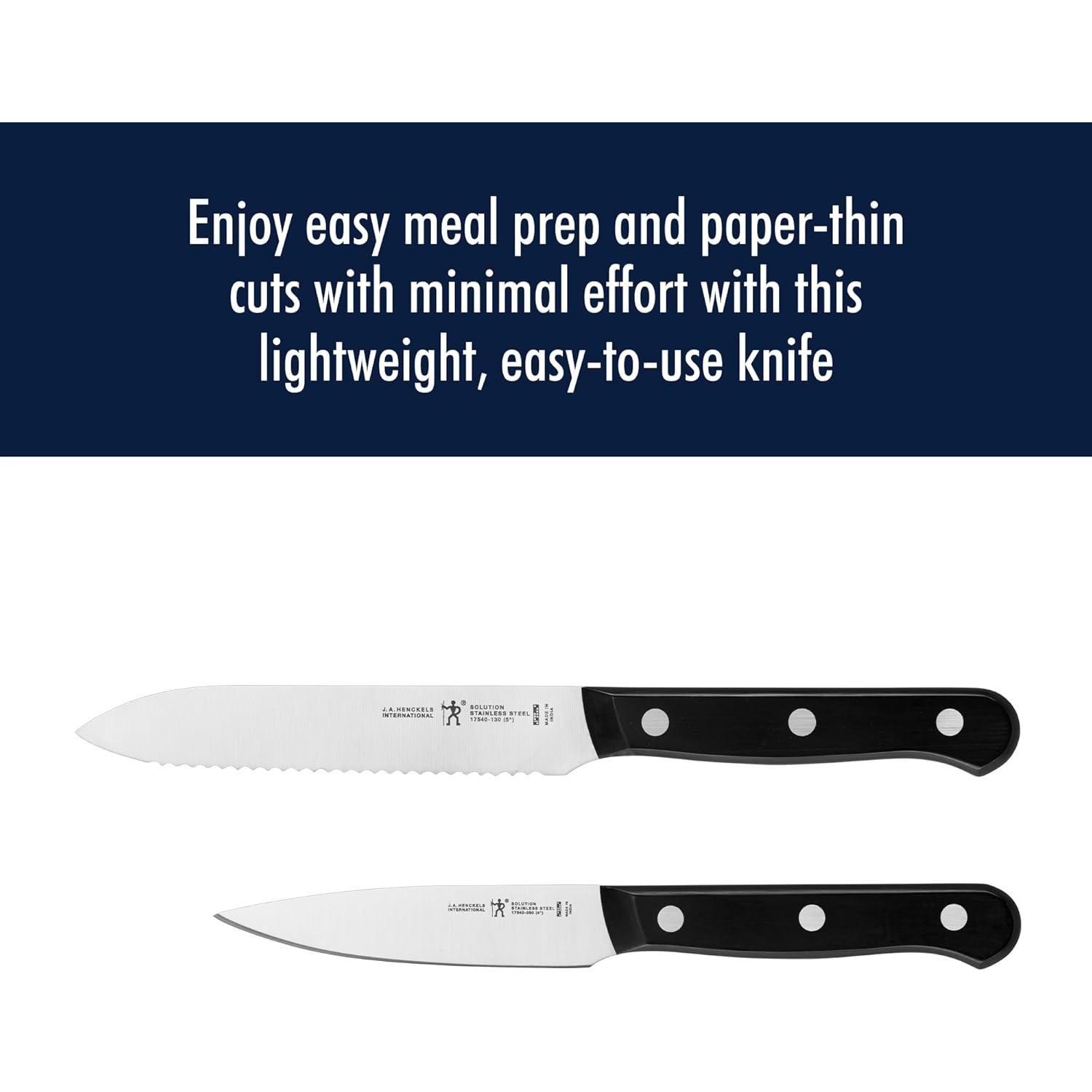 Set de Cuchillos Utilitarios Henckels 2 Piezas Acero Inoxidable