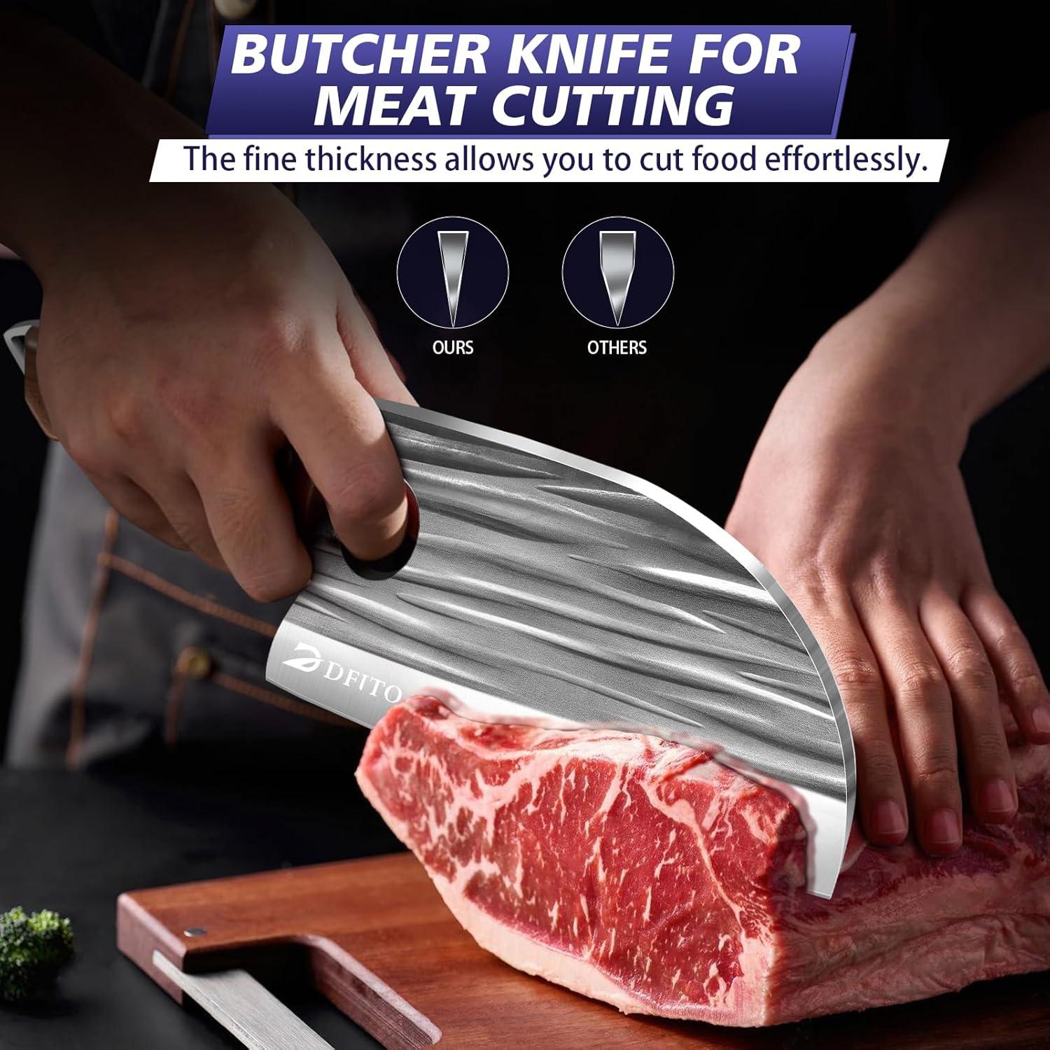 Juego de Cuchillos de Carnicero Dfito 14 Piezas Acero Inoxidable