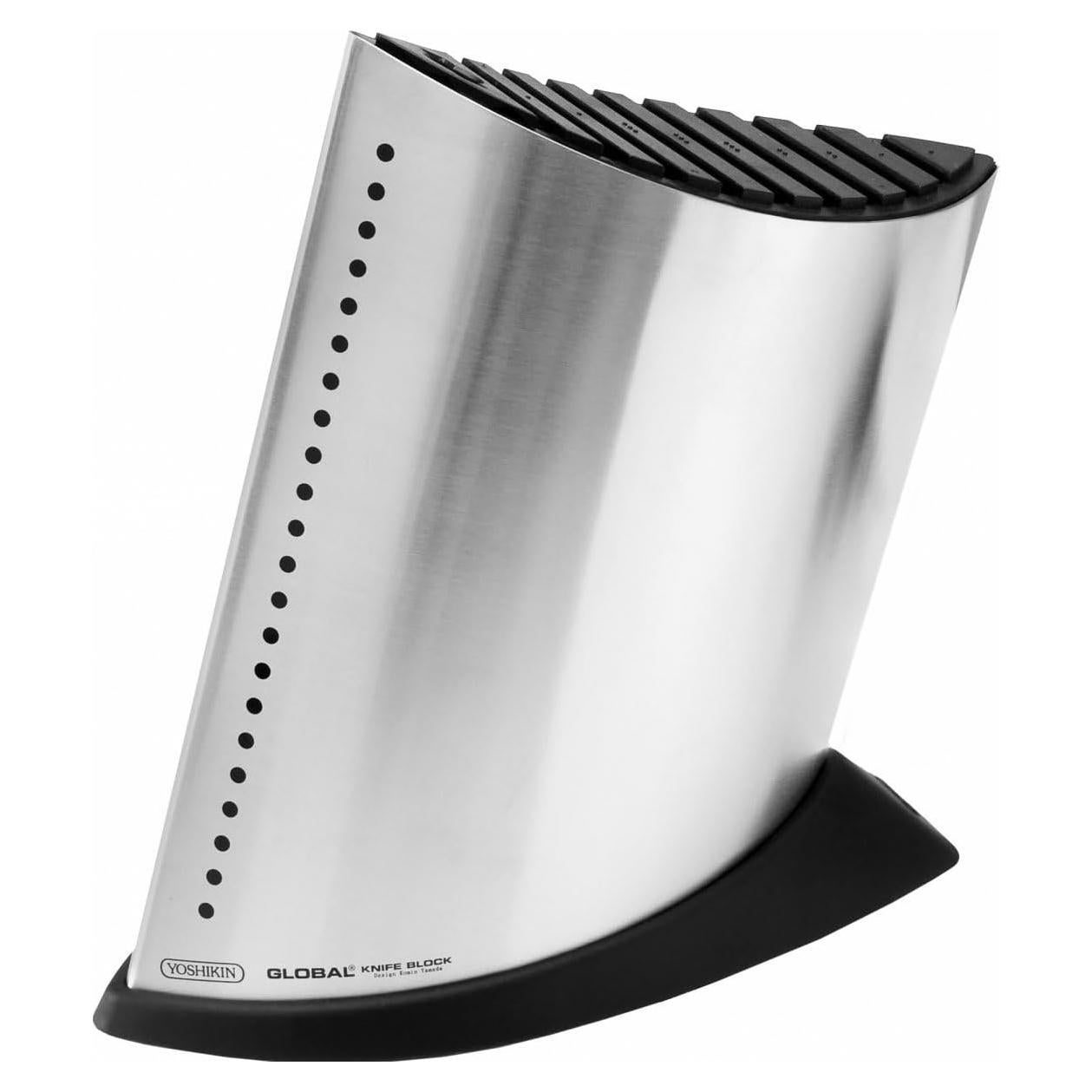 Bloque de cuchillos Global GKB-52-10 - Acero inoxidable moderno