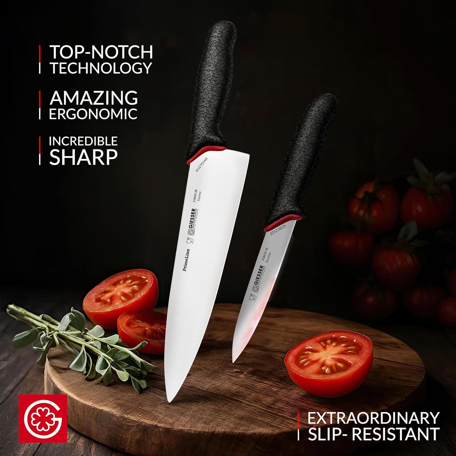 Cuchillo de Chef Giesser 20.32 cm Inoxidable + Cuchillo de Verduras