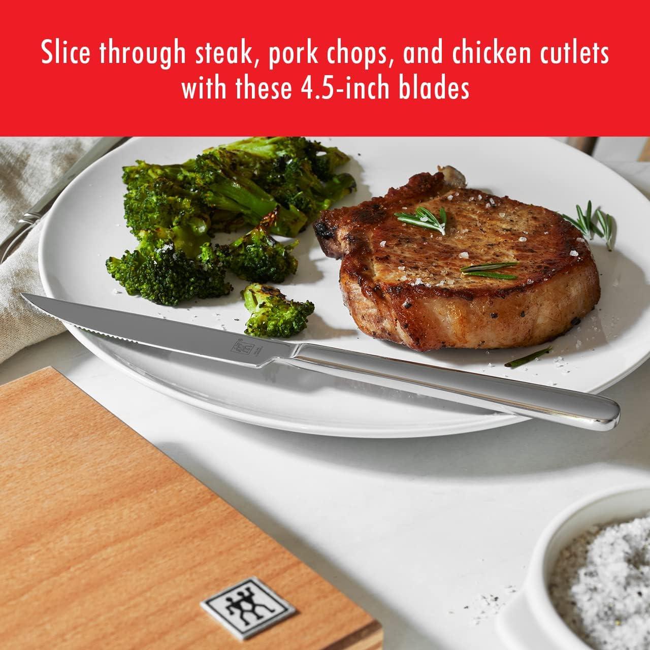 Juego de cuchillos para carne ZWILLING 8 piezas acero inoxidable