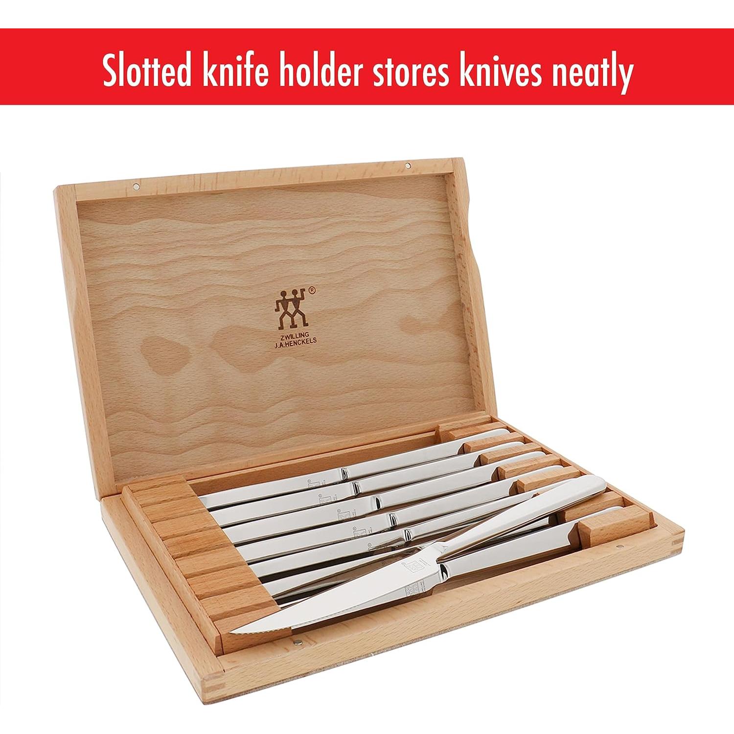 Juego de cuchillos para carne ZWILLING 8 piezas acero inoxidable