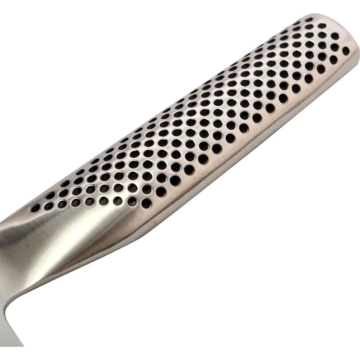 Cuchillo Santoku Global G-48 de 18 cm, Acero Inoxidable, Filo Hueco