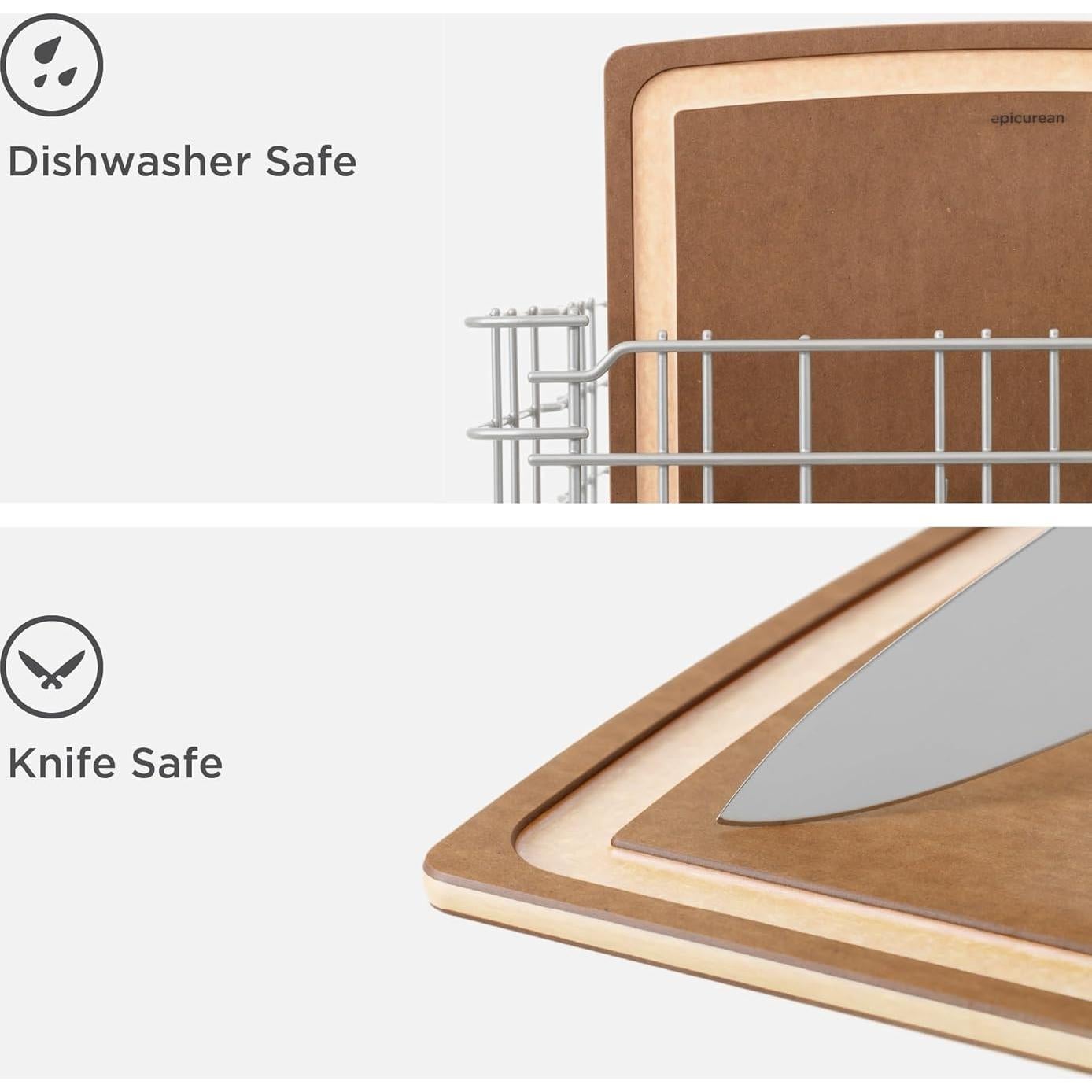 Tabla de Cortar Epicurean Gourmet 44.5x33 cm Nuez Natural