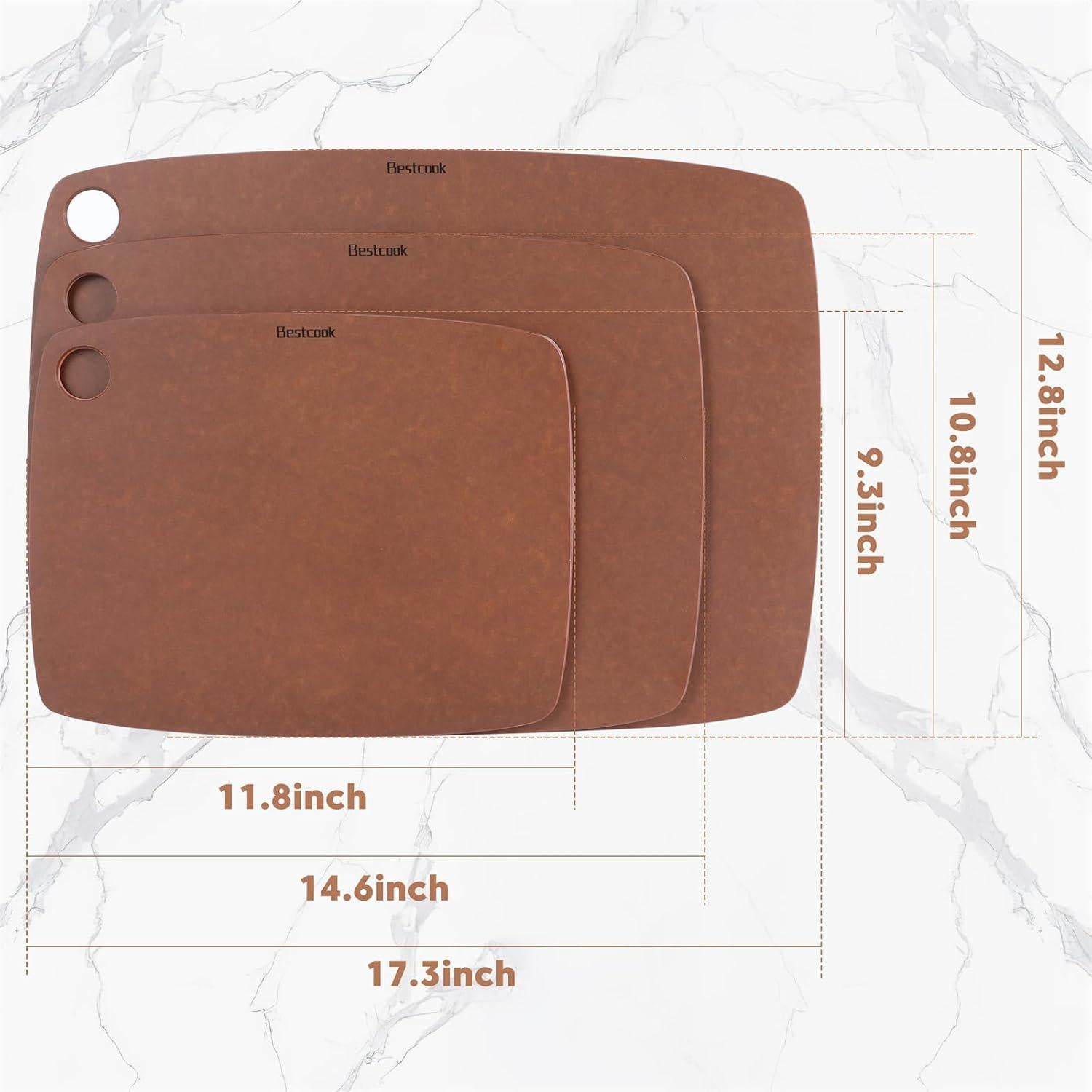 Tabla de Cortar Ecológica BESTCOOK 37.1x27.4cm Marrón