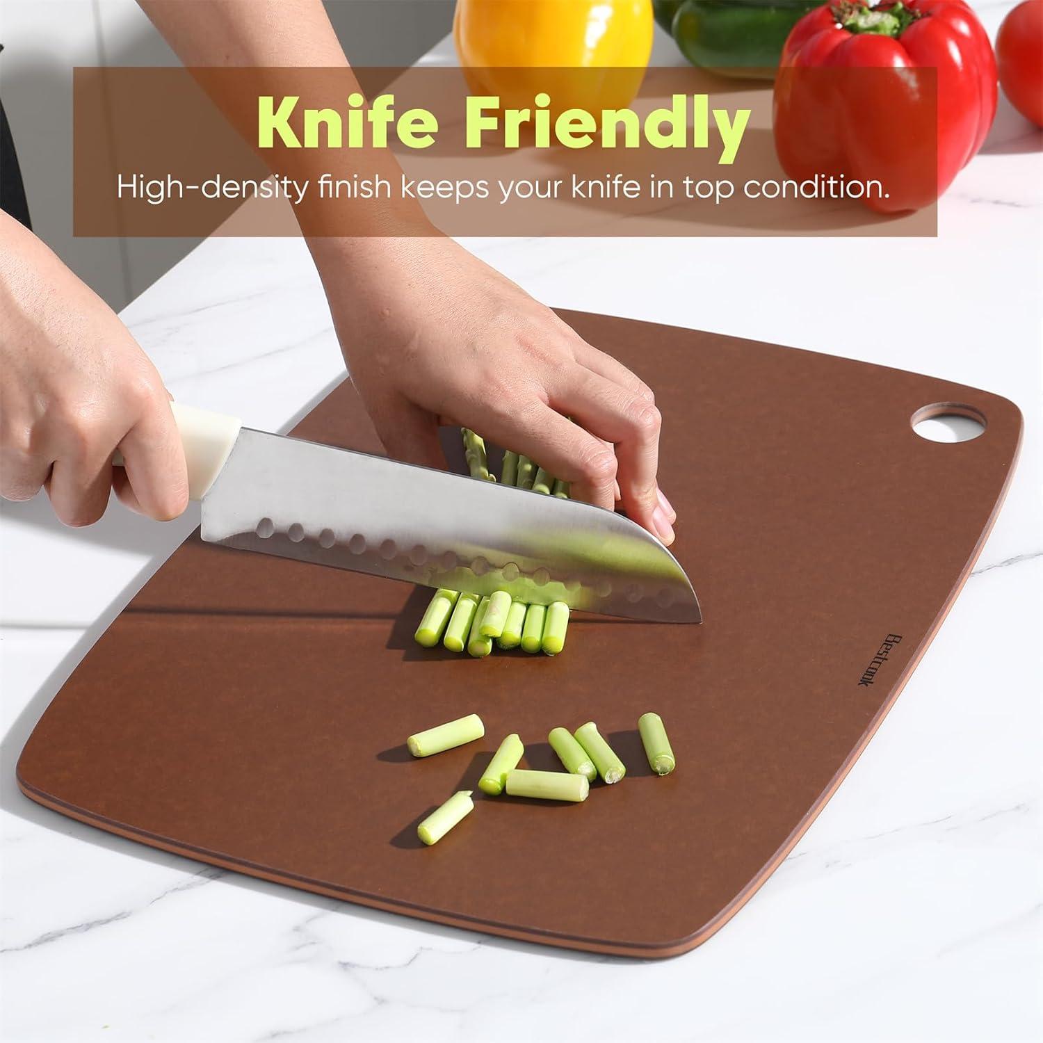 Tabla de Cortar Ecológica BESTCOOK 37.1x27.4cm Marrón