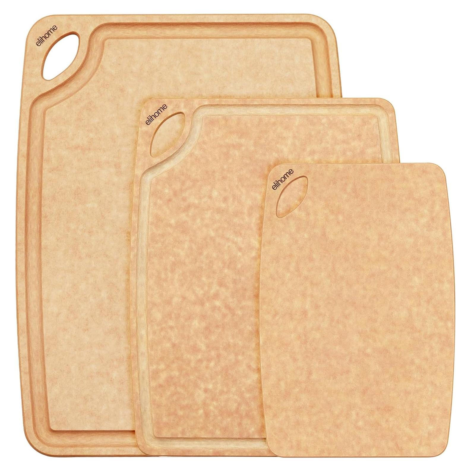 Juego de tablas de cortar 3 en 1 Elihome Classic Series