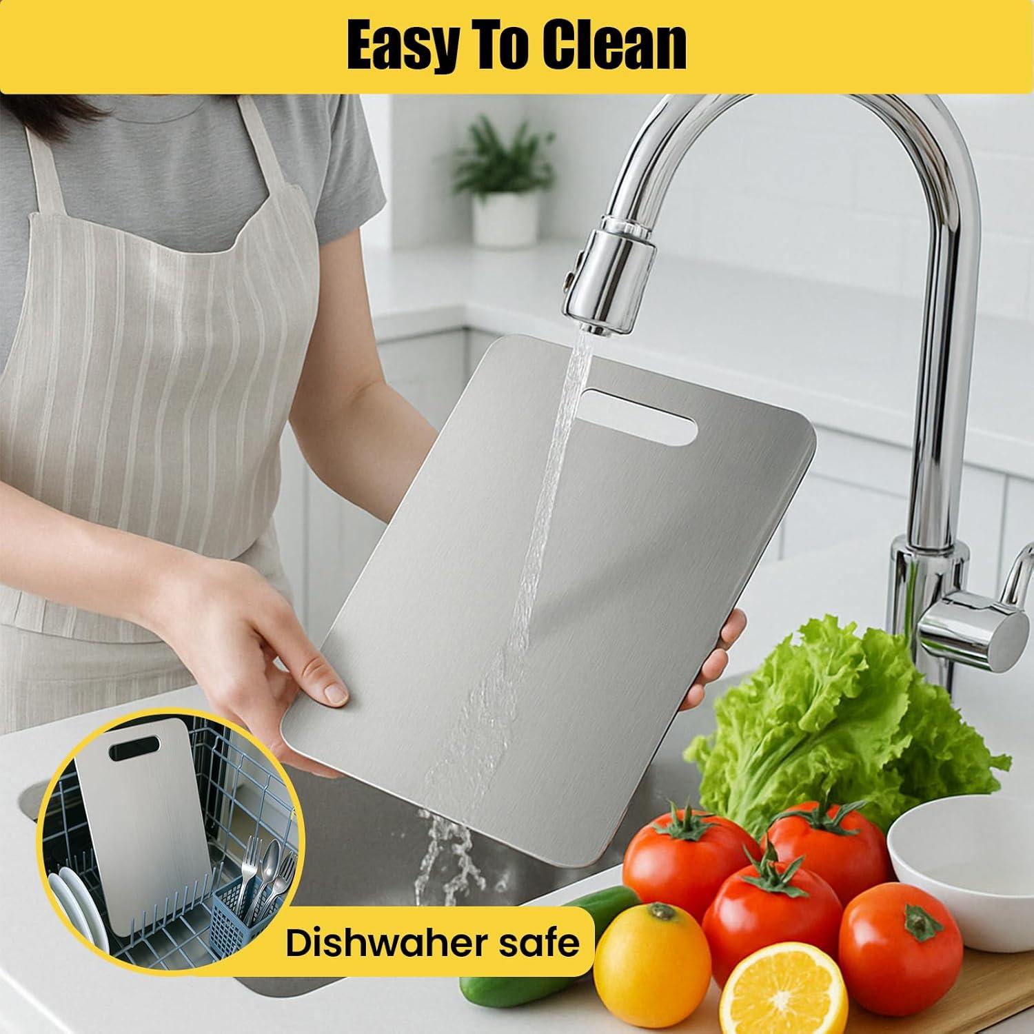 Tabla de Cortar de Titanio XTBSE 33.5x23.9 cm Doble Cara