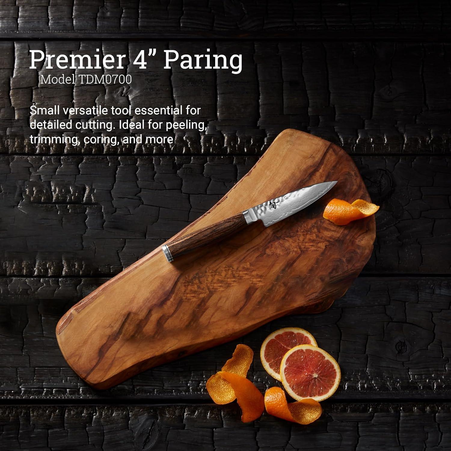 Cuchillo de Pelar Shun Premier 10.16 cm VG-MAX Pakkawood