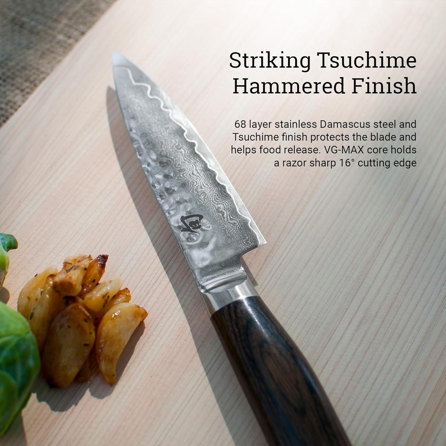 Cuchillo de Pelar Shun Premier 10.16 cm VG-MAX Pakkawood