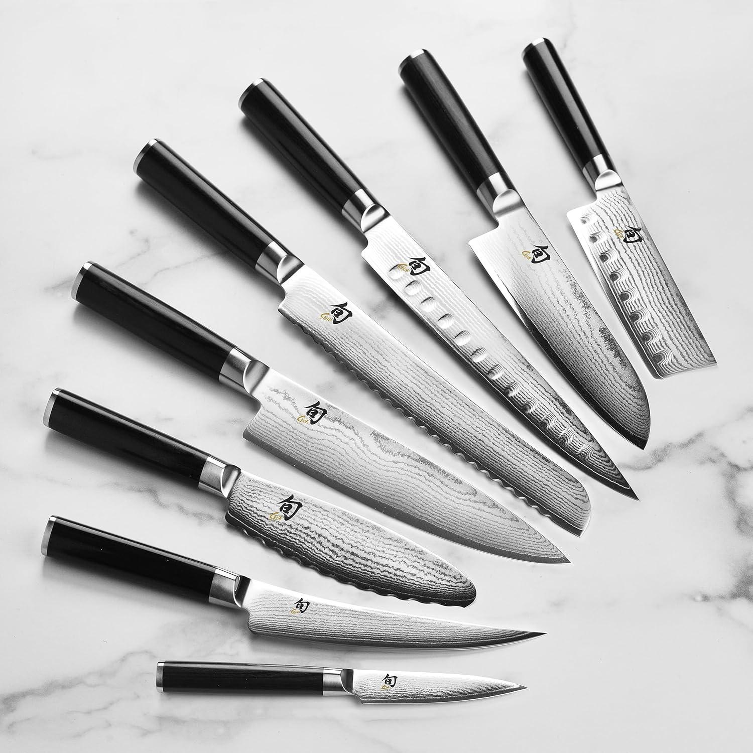 Conjunto de Cuchillos Shun Classic 15 Piezas Damasco