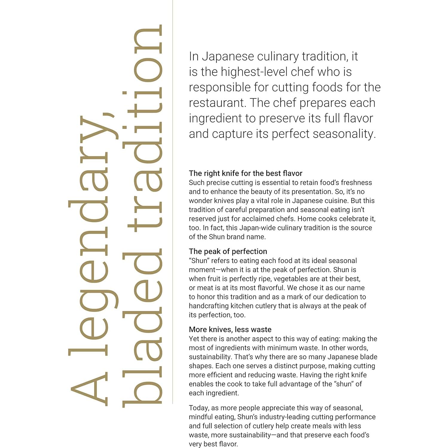 Tenedor de Tallar Shun Classic 16.5 cm Acero Inoxidable