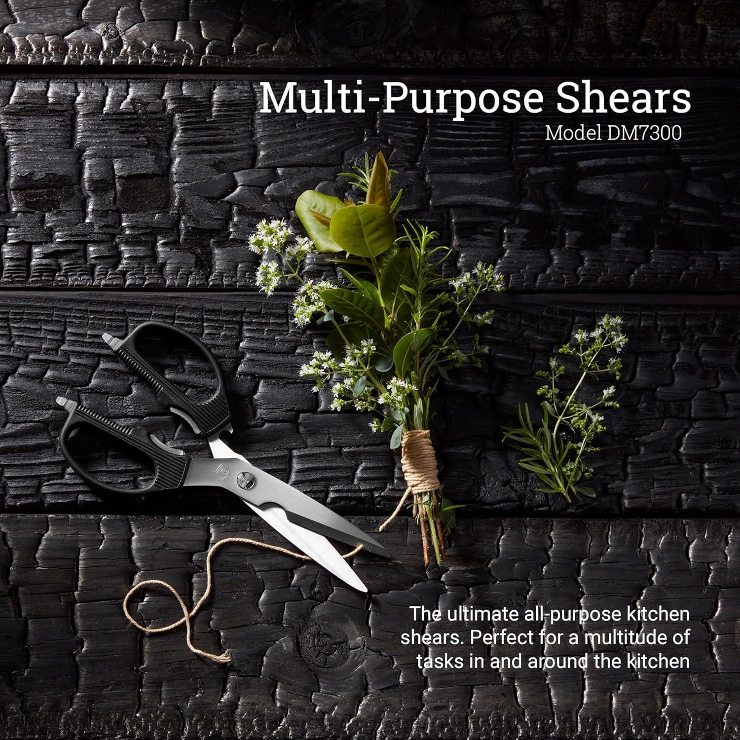 Tijeras de Cocina Multiusos Shun DM7300, Acero Inoxidable 420J2