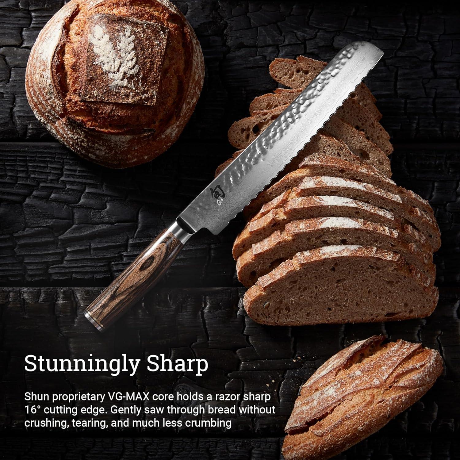 Cuchillo de Pan Shun Premier 22.86 cm Serrado Acero Inoxidable