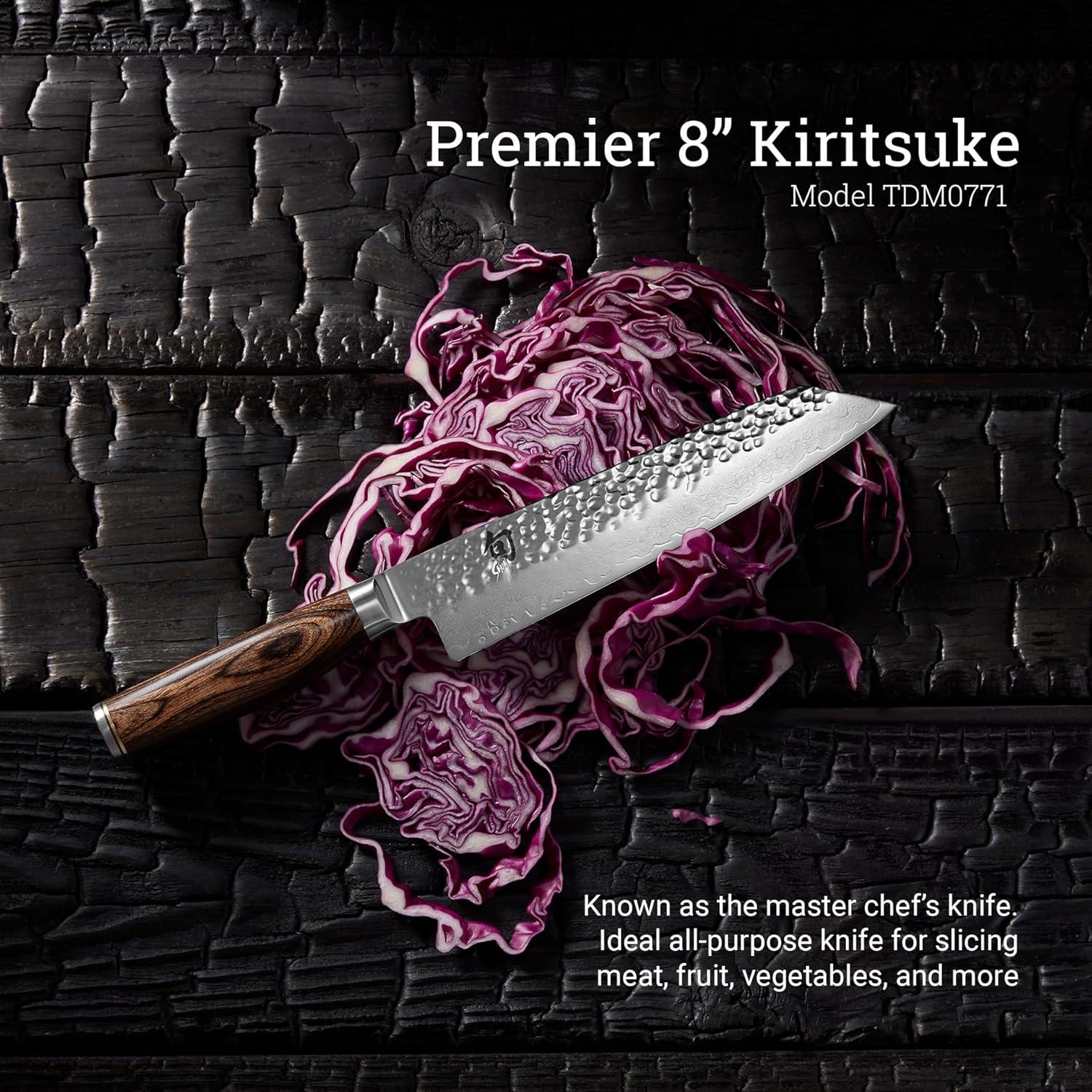 Cuchillo Kiritsuke Shun Premier 20.32 cm Acero Damasco