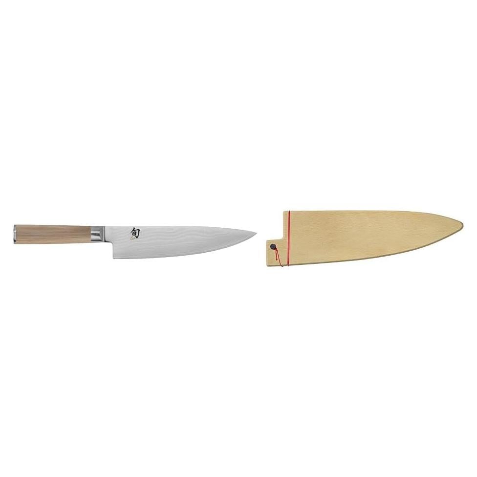 Cuchillo de Chef Shun Clásico 20.32 cm Madera Rubia Japonés