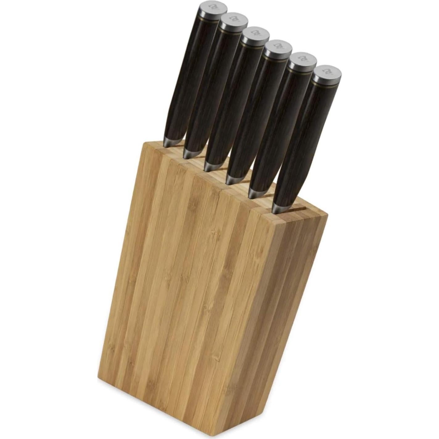 Conjunto de cuchillos de carne Shun Premier 6 piezas con bloque