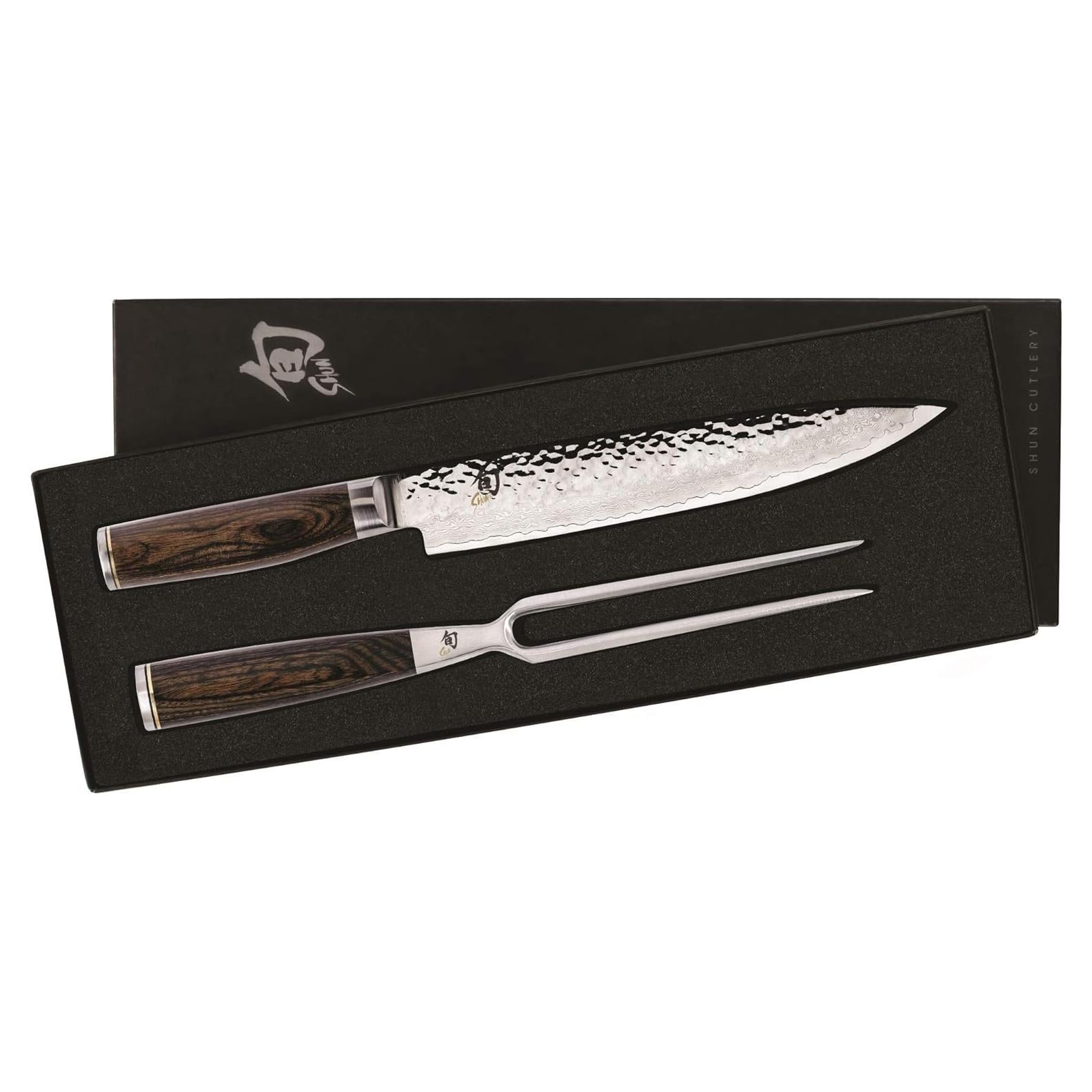 Conjunto de Cuchillo y Tenedor de Tallar Shun Premier 2 Pzas