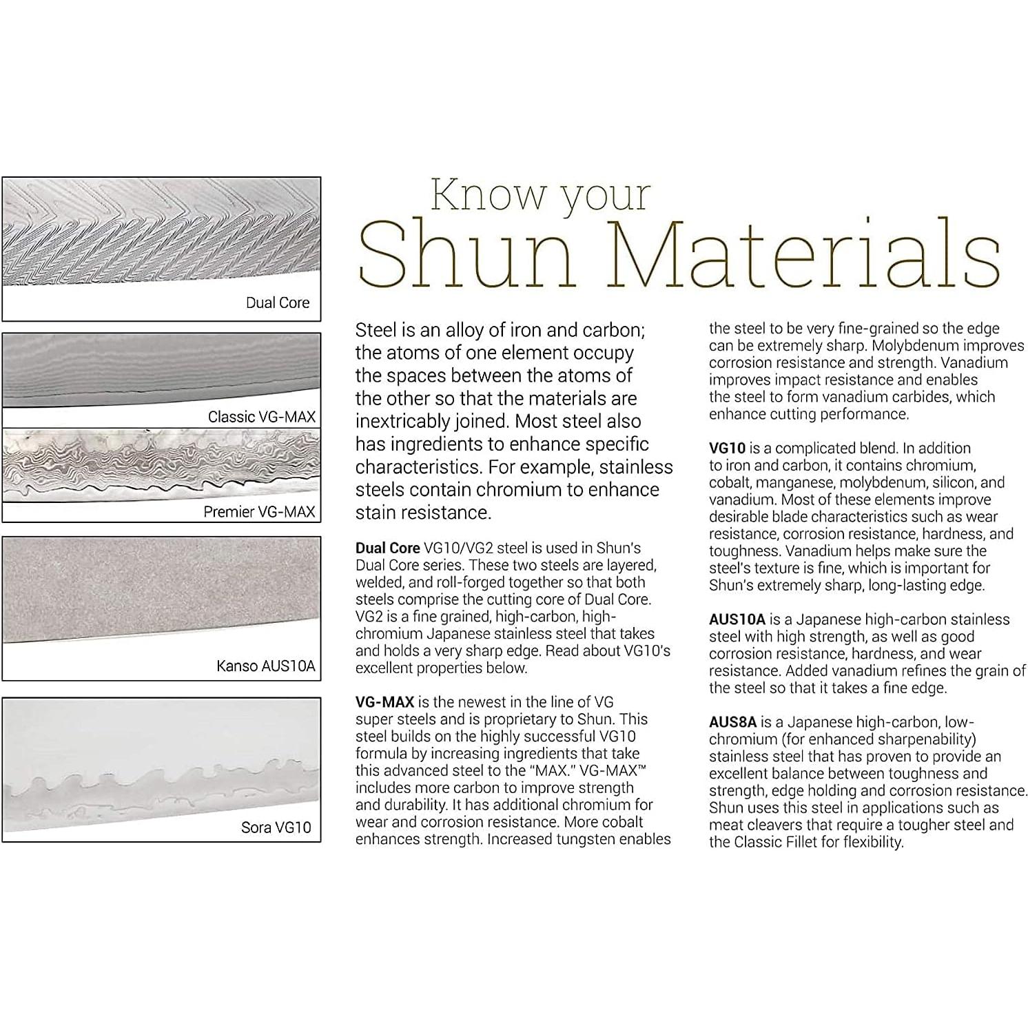 Conjunto de cuchillos de cocina Shun Premier 3 piezas