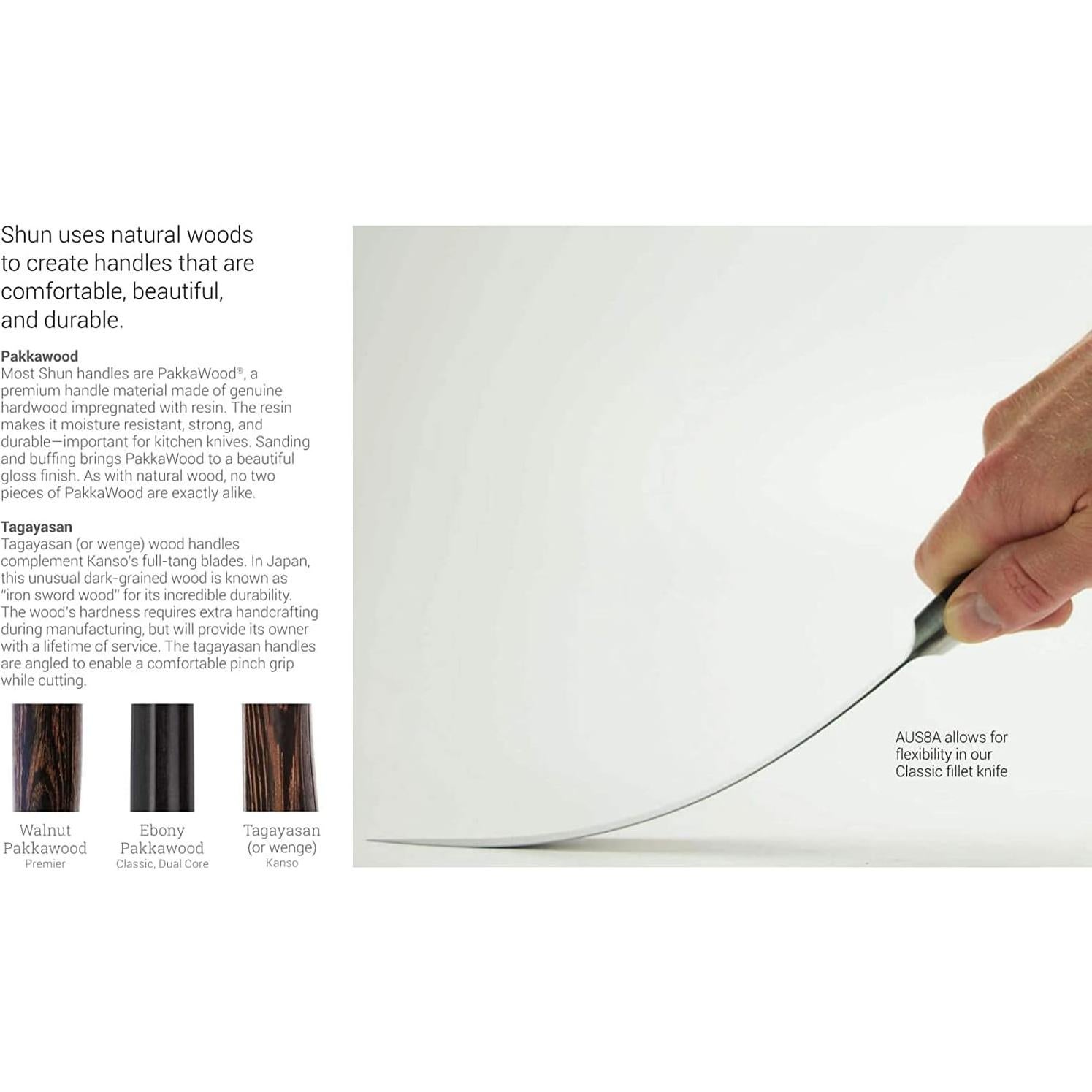 Conjunto de cuchillos de cocina Shun Premier 3 piezas