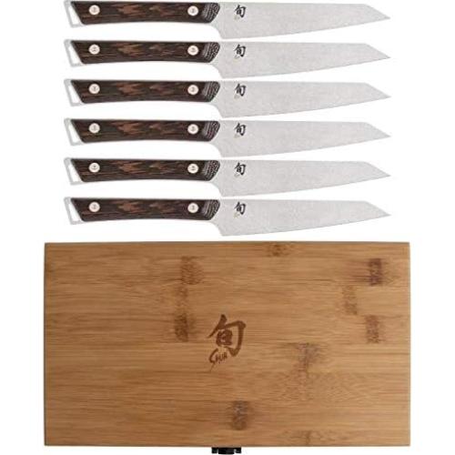 Conjunto de cuchillos de carne Shun Kanso 6 piezas 12.7 cm