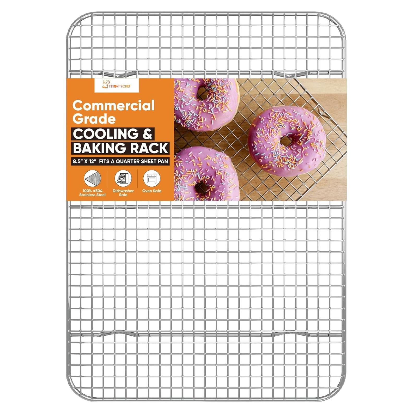 Rejilla de Enfriamiento PriorityChef Acero Inoxidable 21.6x30.5cm