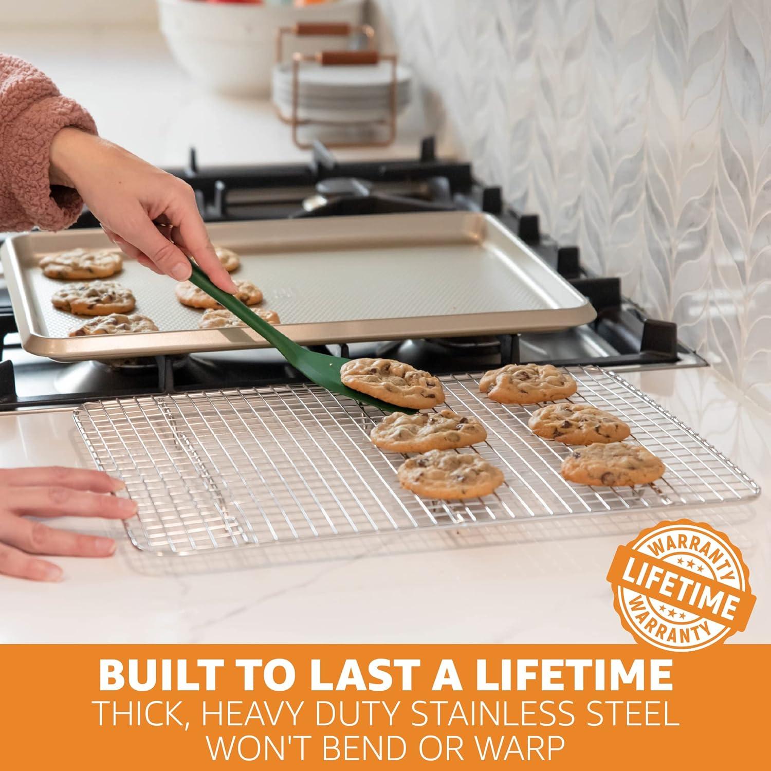 Rejilla de Enfriamiento PriorityChef Acero Inoxidable 21.6x30.5cm