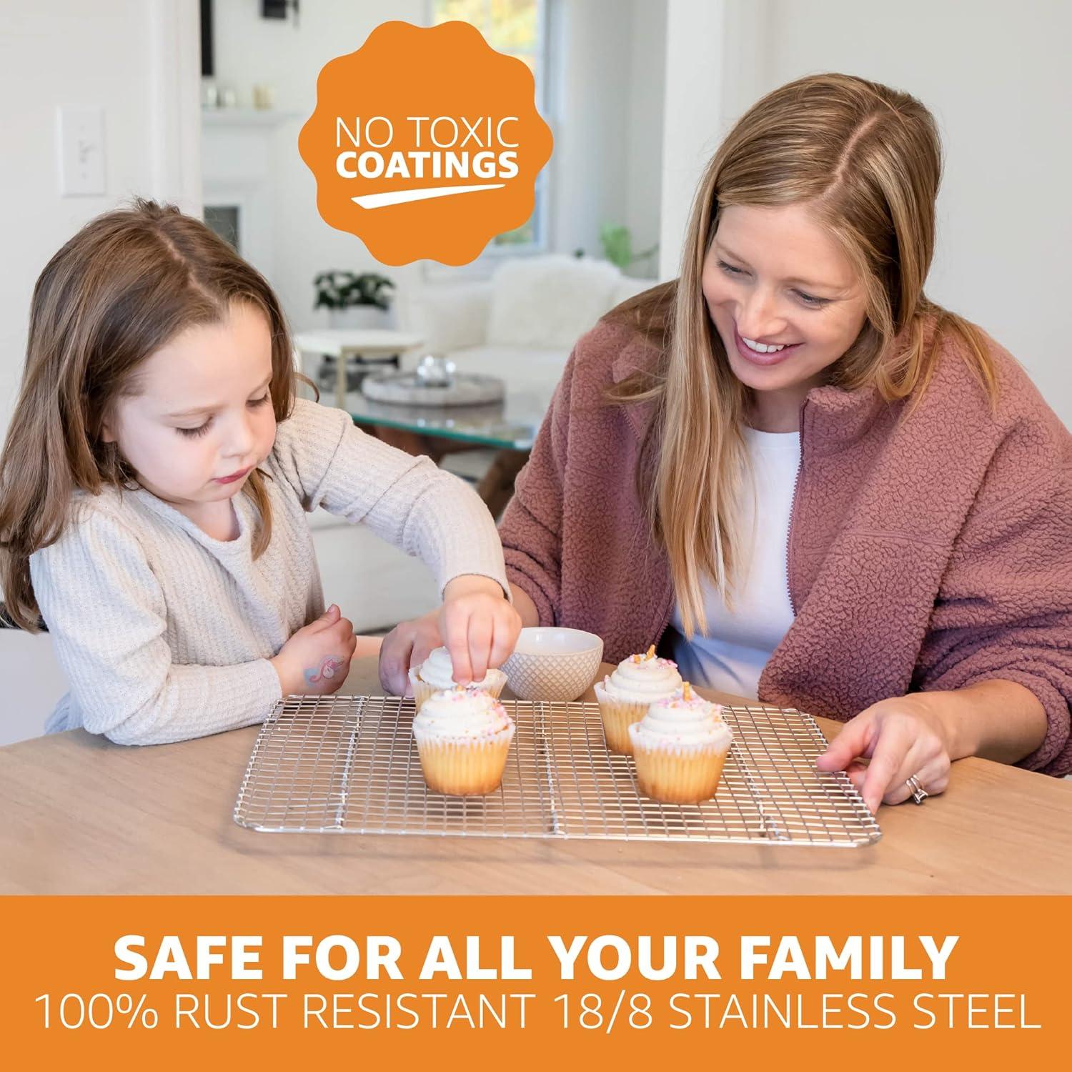 Rejilla de Enfriamiento PriorityChef Acero Inoxidable 21.6x30.5cm